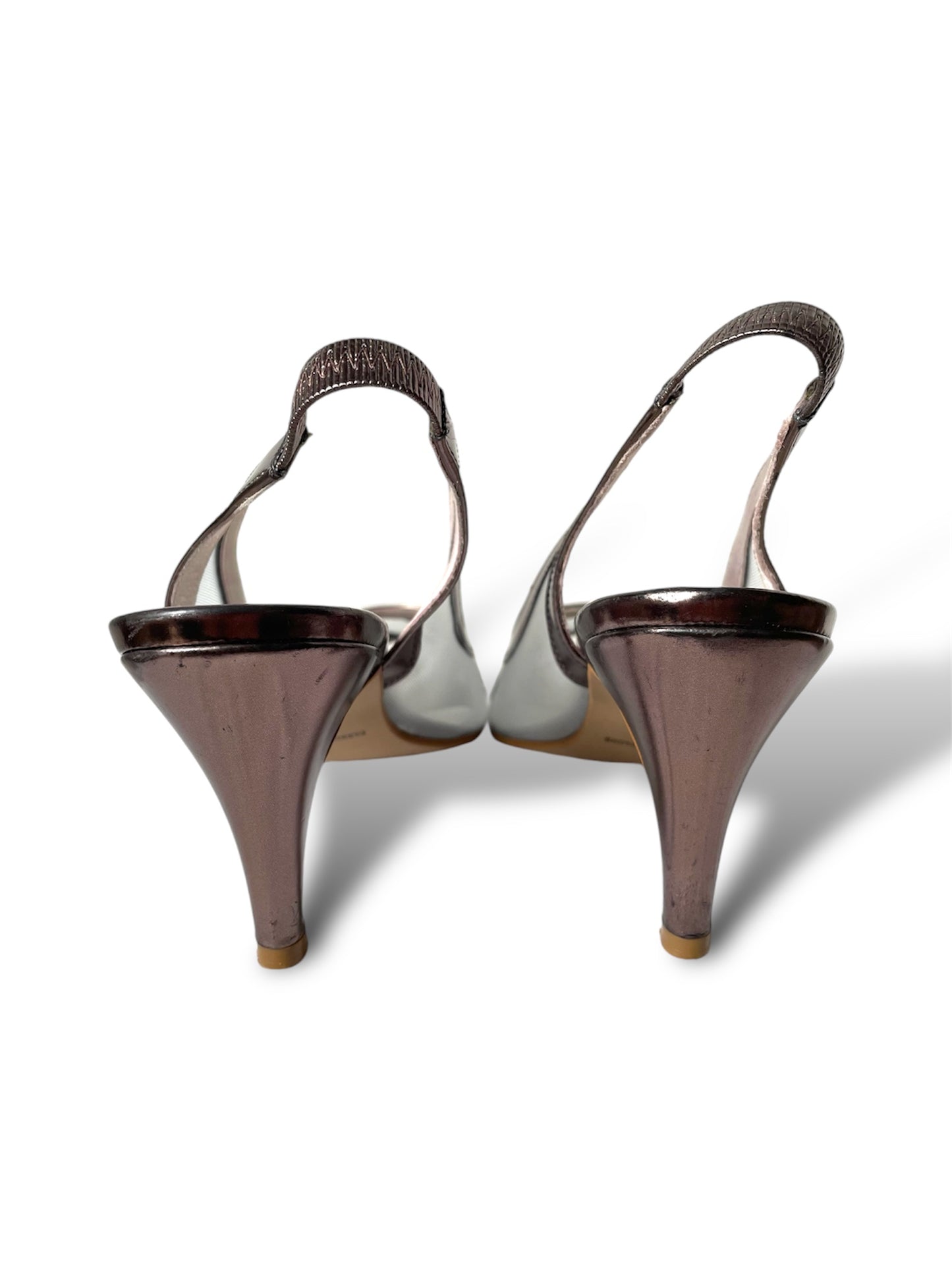 Escarpins à talon couleur bronze 39