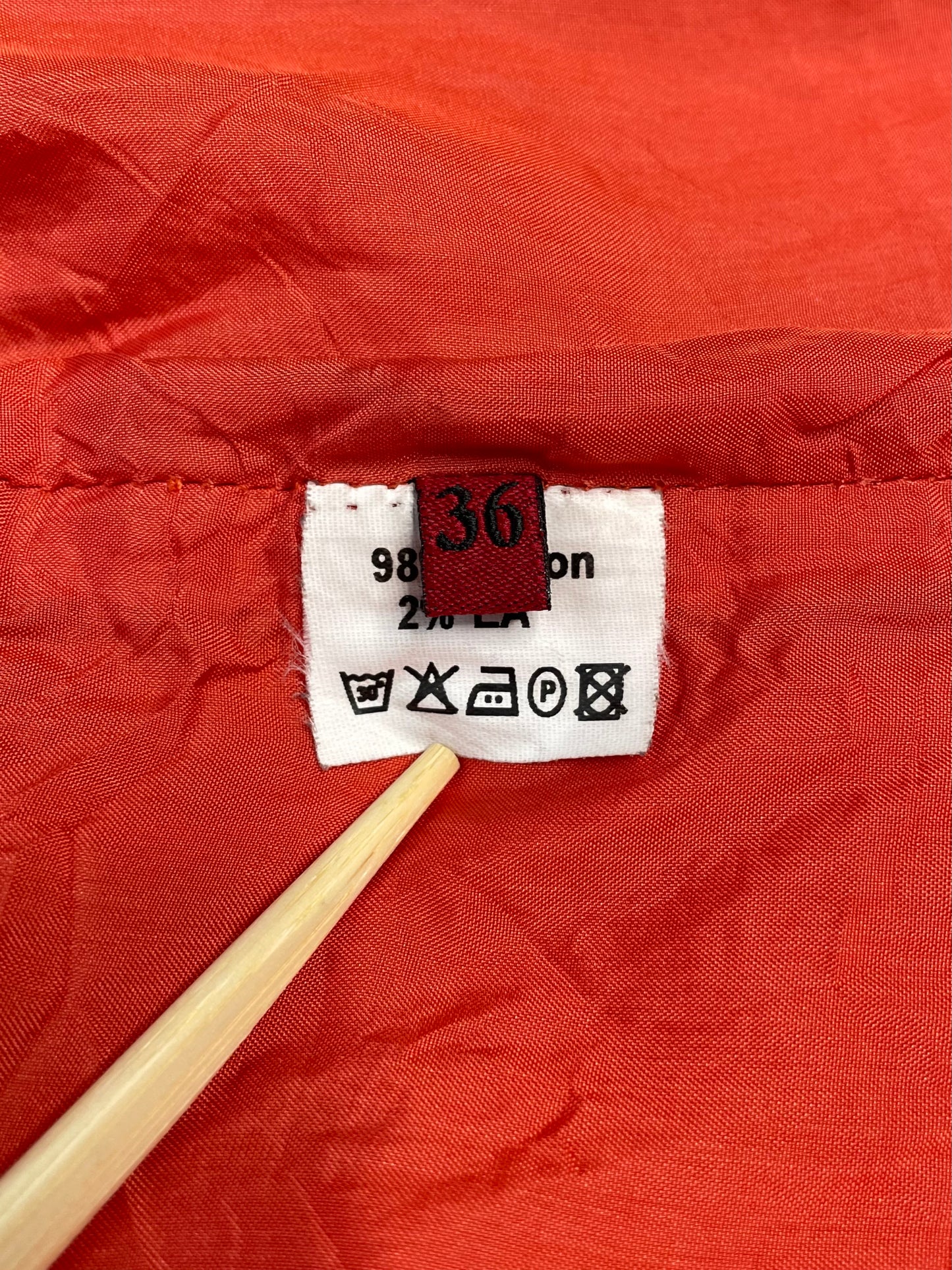 Jupe crayon rouge et orange 36