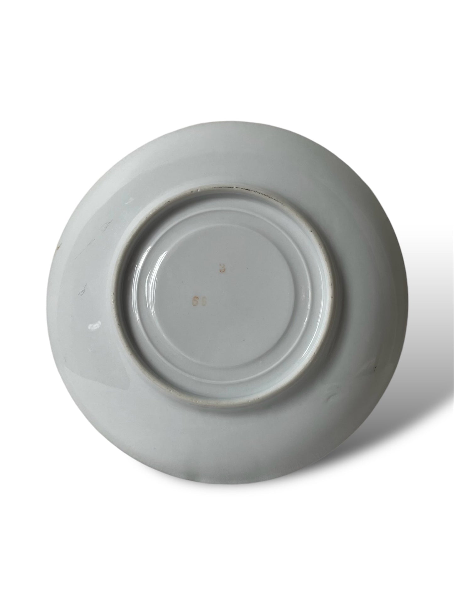 Service à thé porcelaine blanc irisé et doré