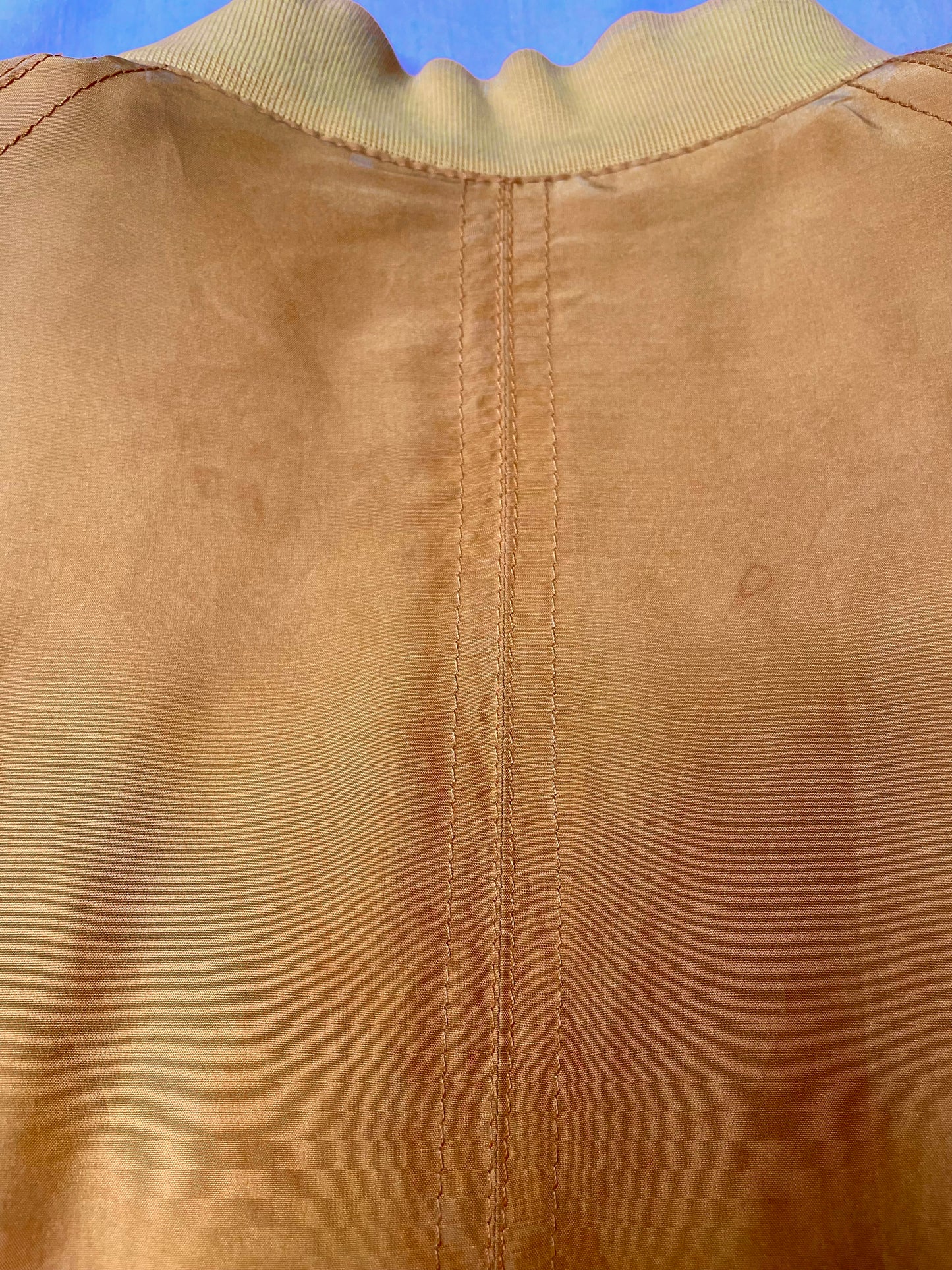 Blouson en soie moutarde 36