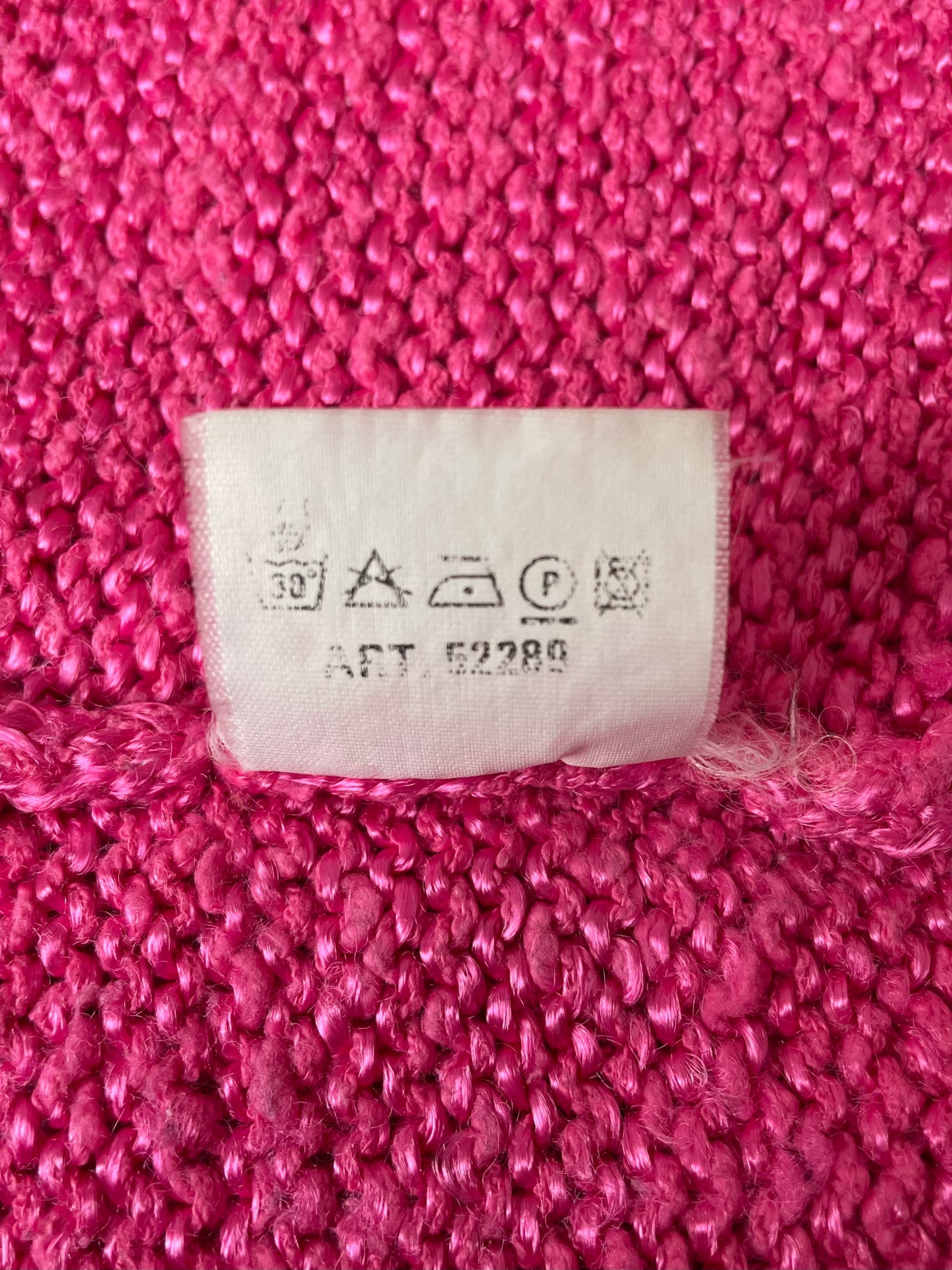 Tricot rose vif 42
