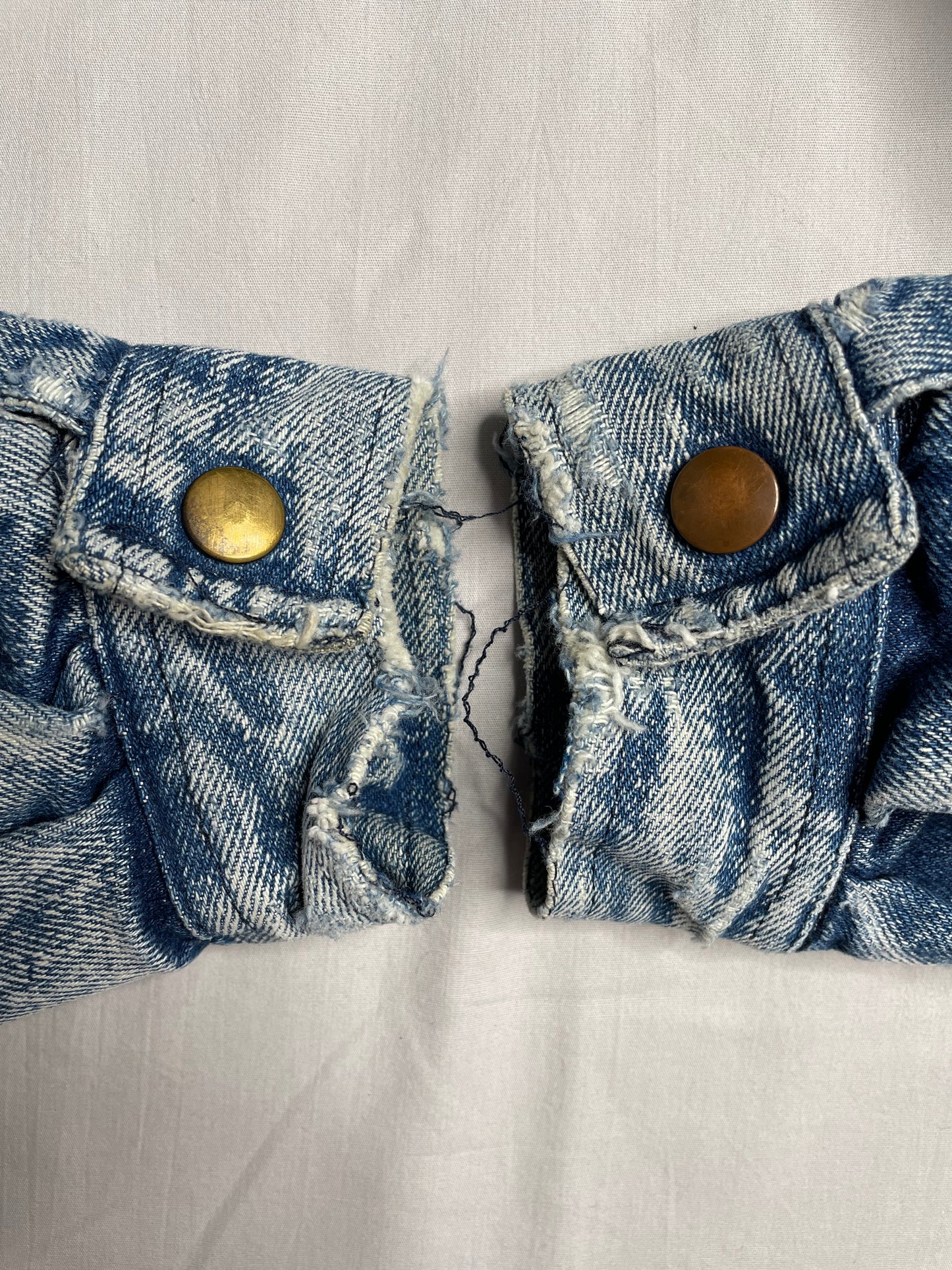 Blouson jean et turquoise 40