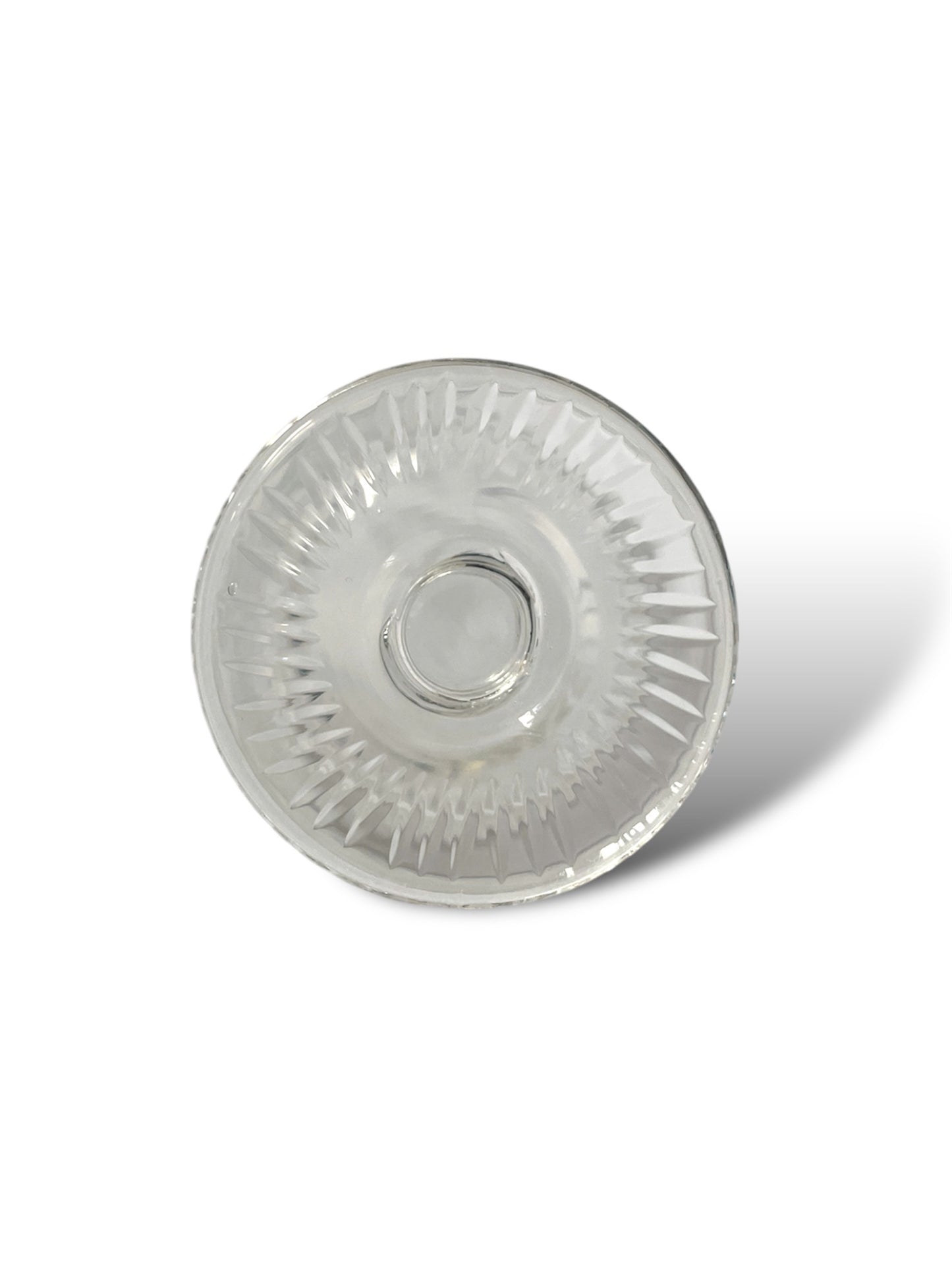 Verre à pied en cristal taillé
