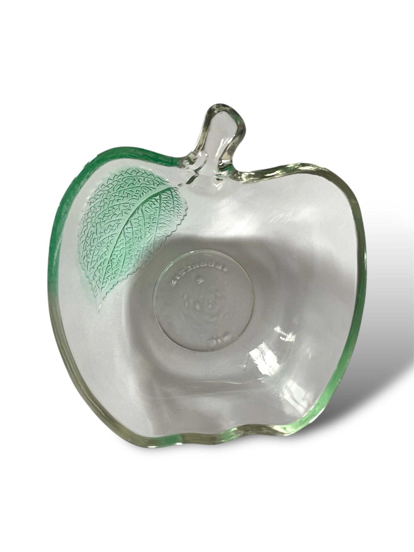 6 coupelles pomme en verre coloré