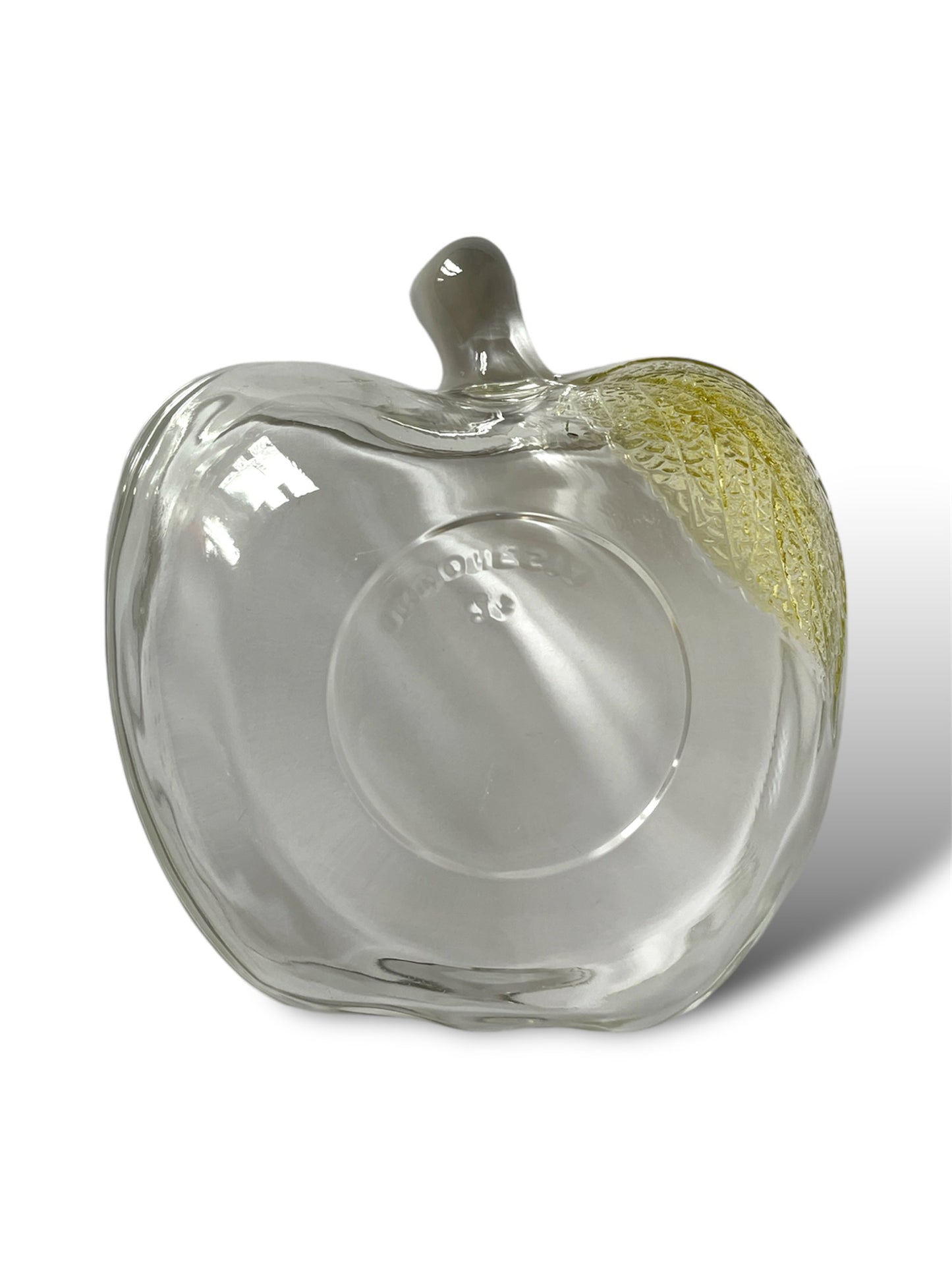 6 coupelles pomme en verre coloré