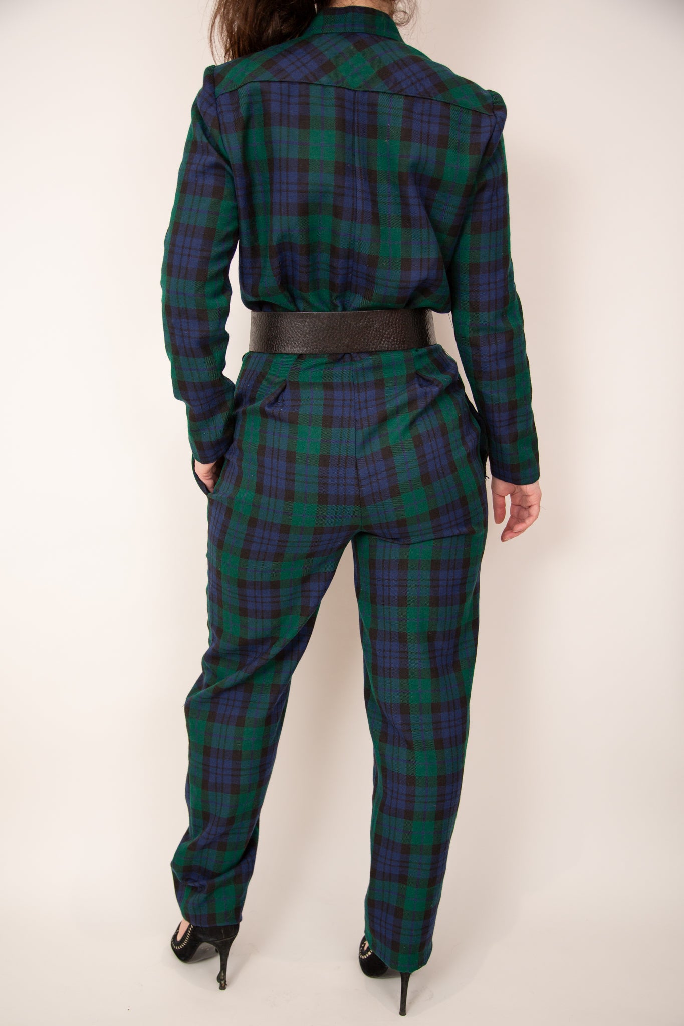 Combinaison tartan en laine 38
