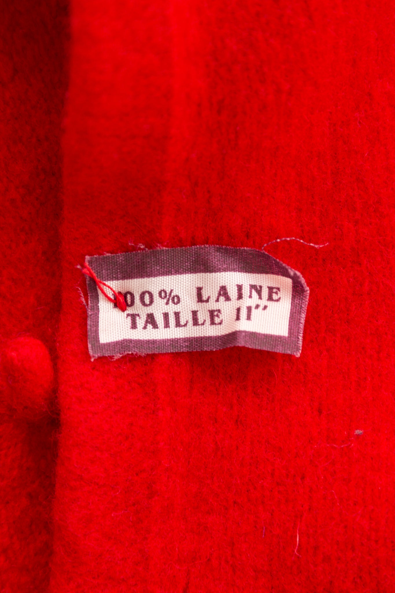Béret en laine rouge