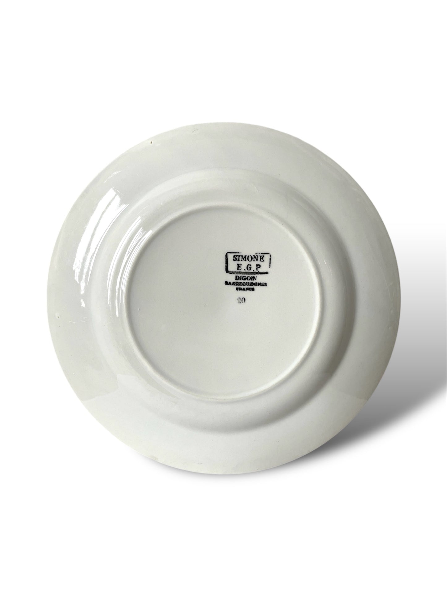 Assiette Simone de Digoin Sarreguemines