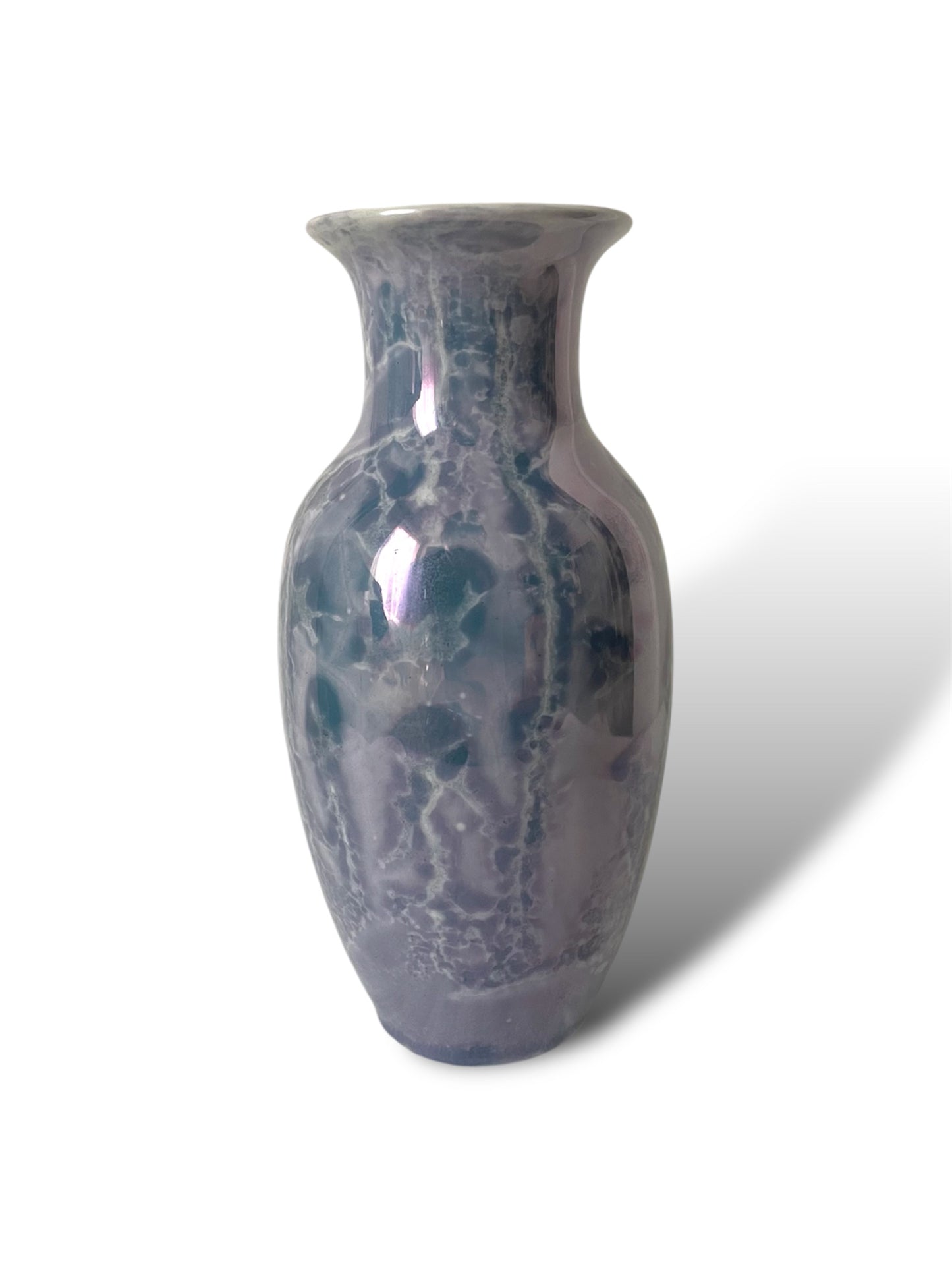 Soliflore marbré bleu irisé