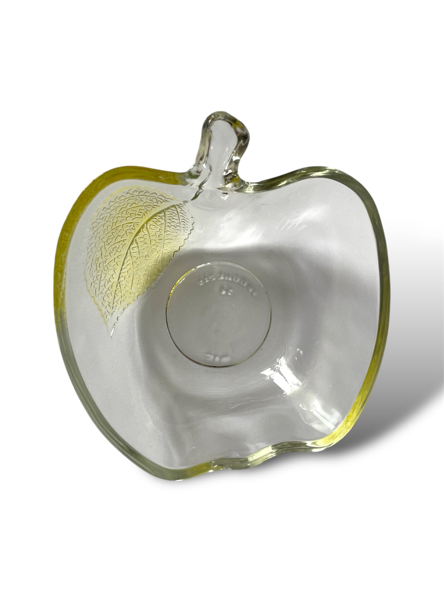 6 coupelles pomme en verre coloré