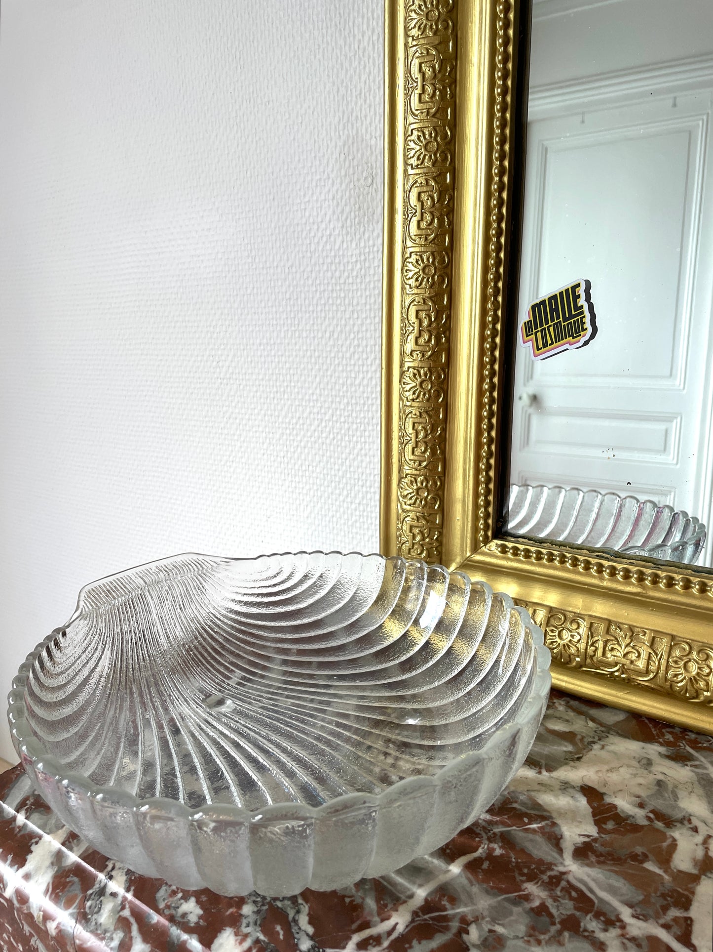 Saladier coquillage en verre