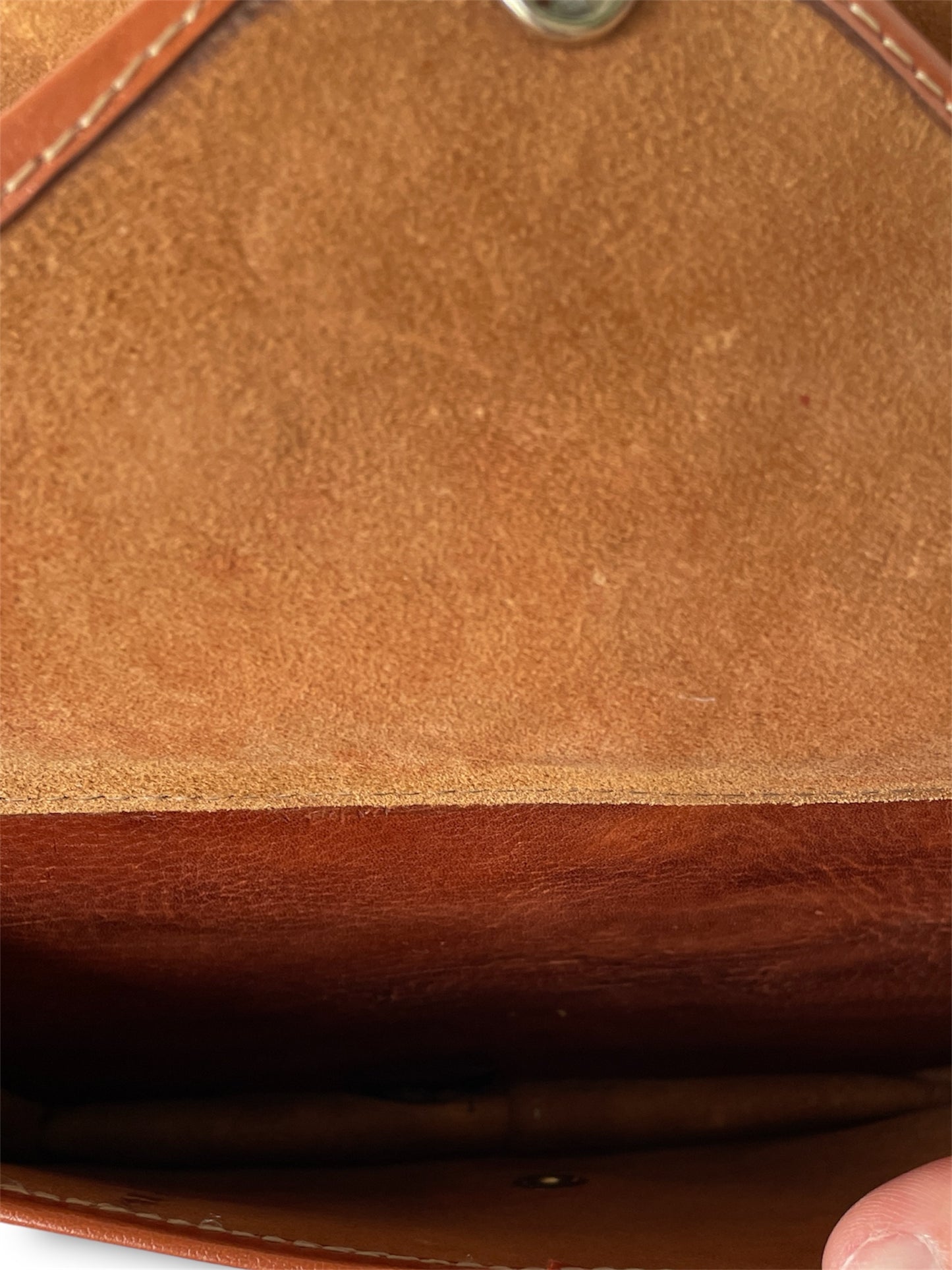 Sacoche bandoulière en cuir camel