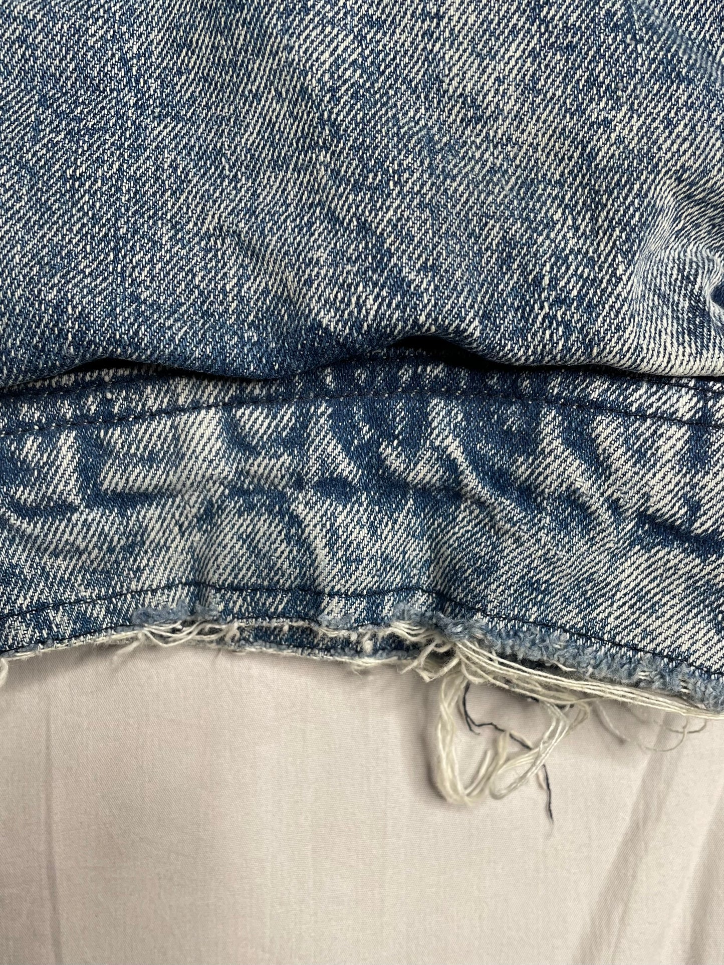 Blouson jean et turquoise 40