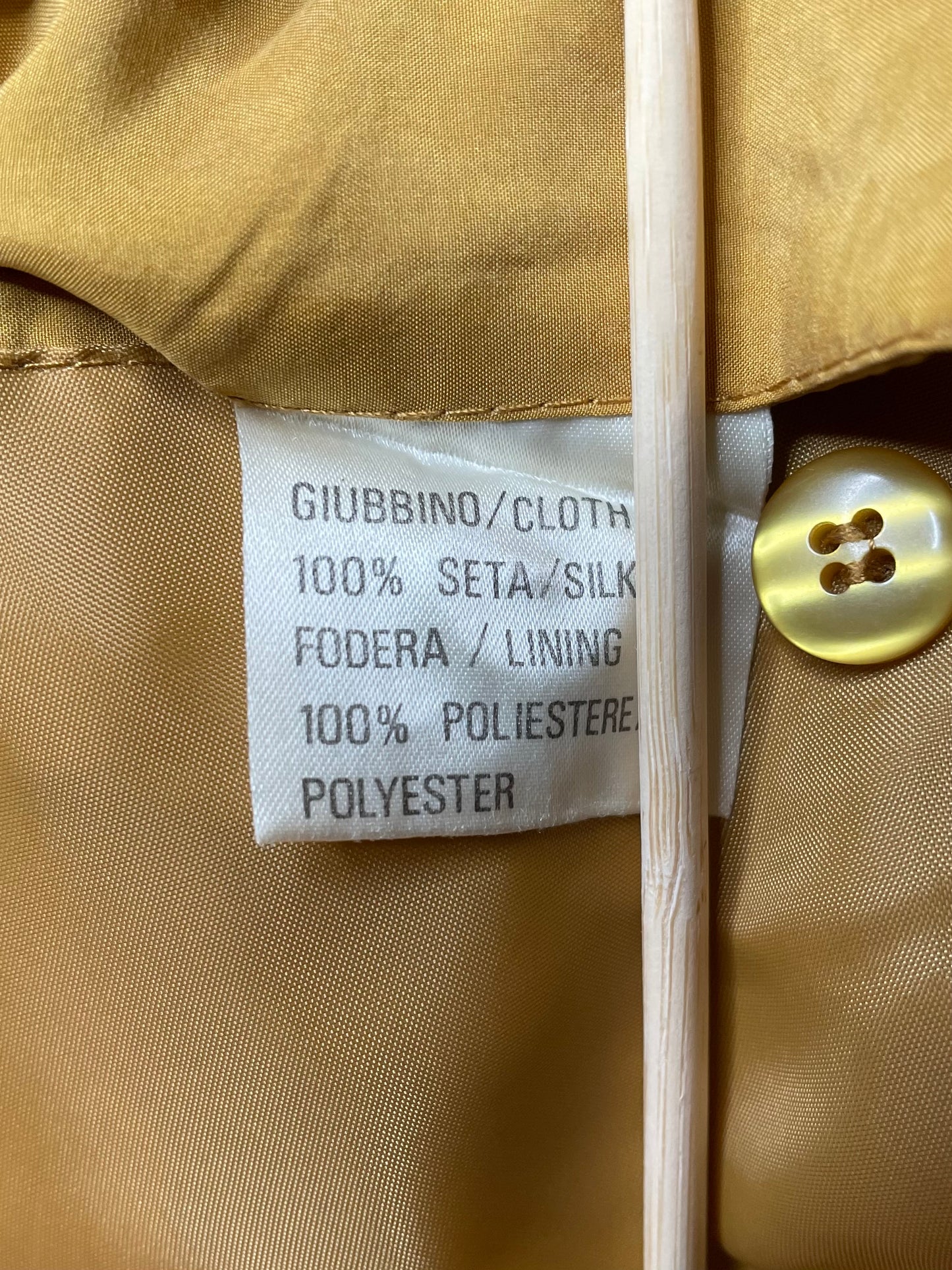 Blouson en soie moutarde 36