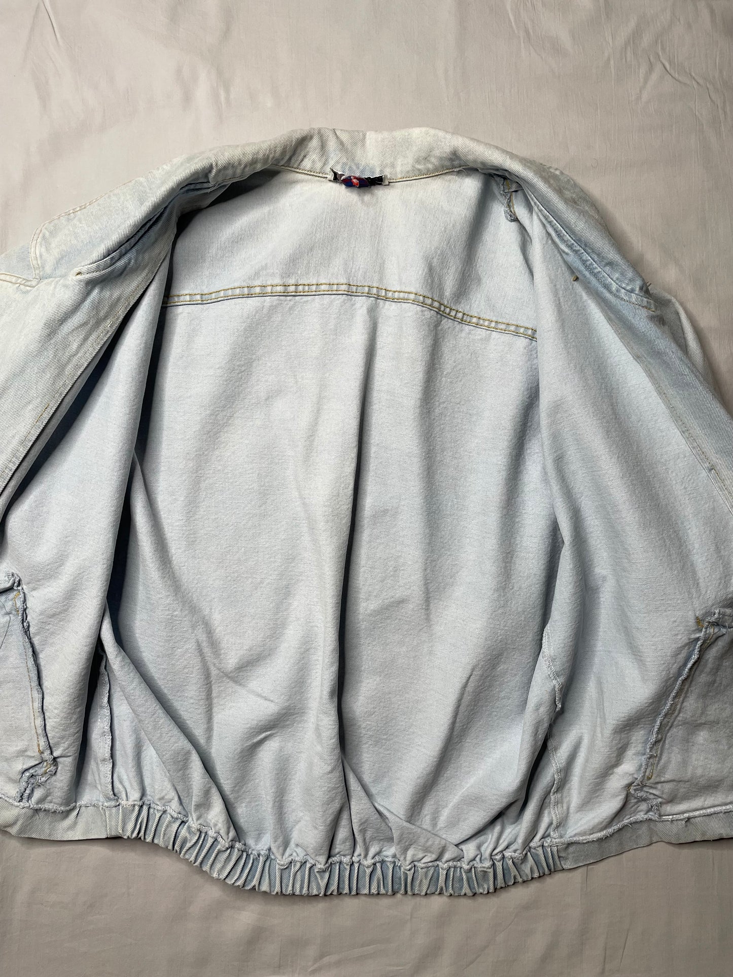 Veste-blazer en jean bleu clair 44
