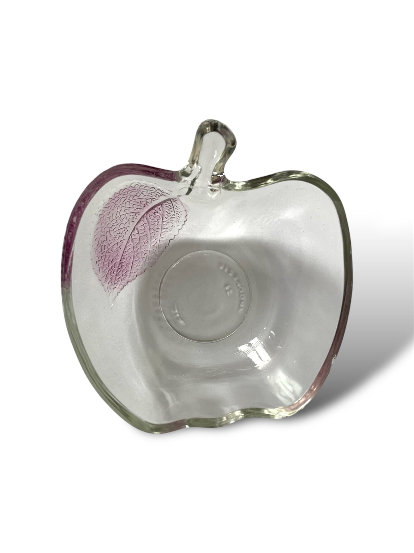 6 coupelles pomme en verre coloré