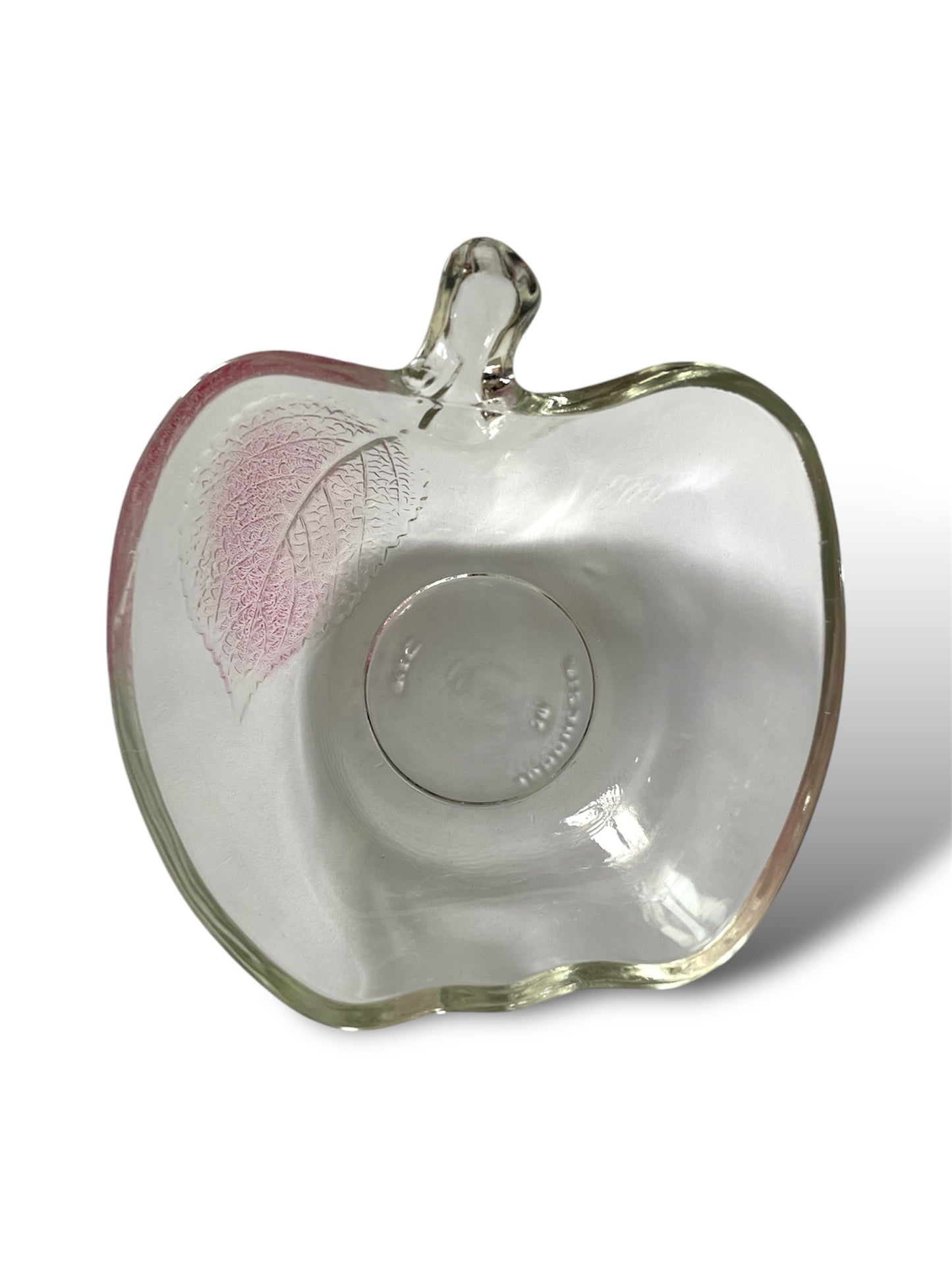 6 coupelles pomme en verre coloré