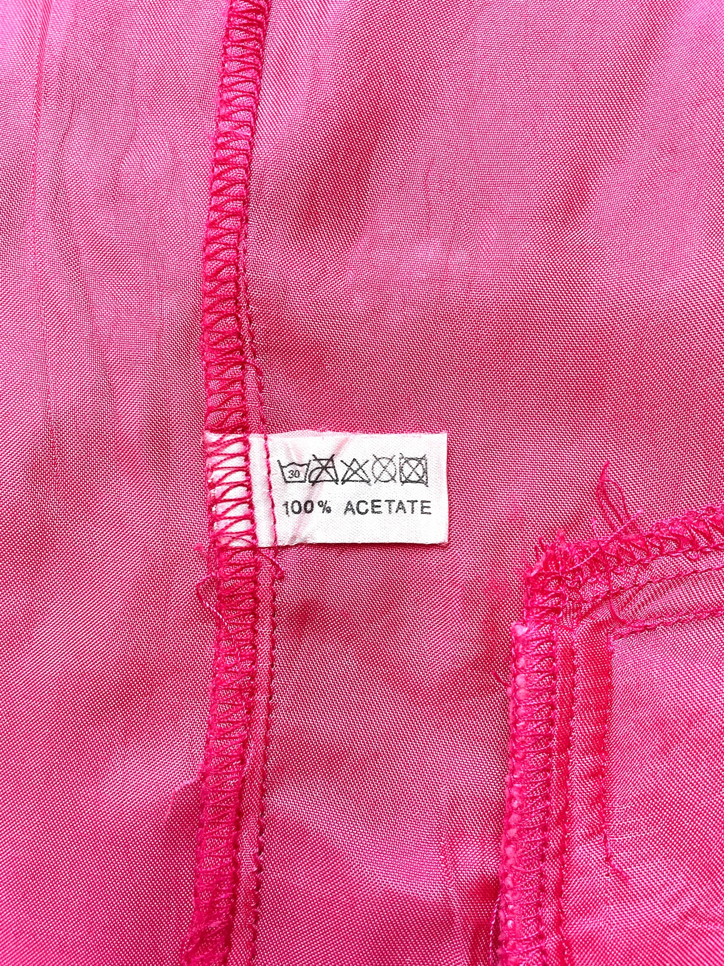 Gilet oversize rose satiné 38