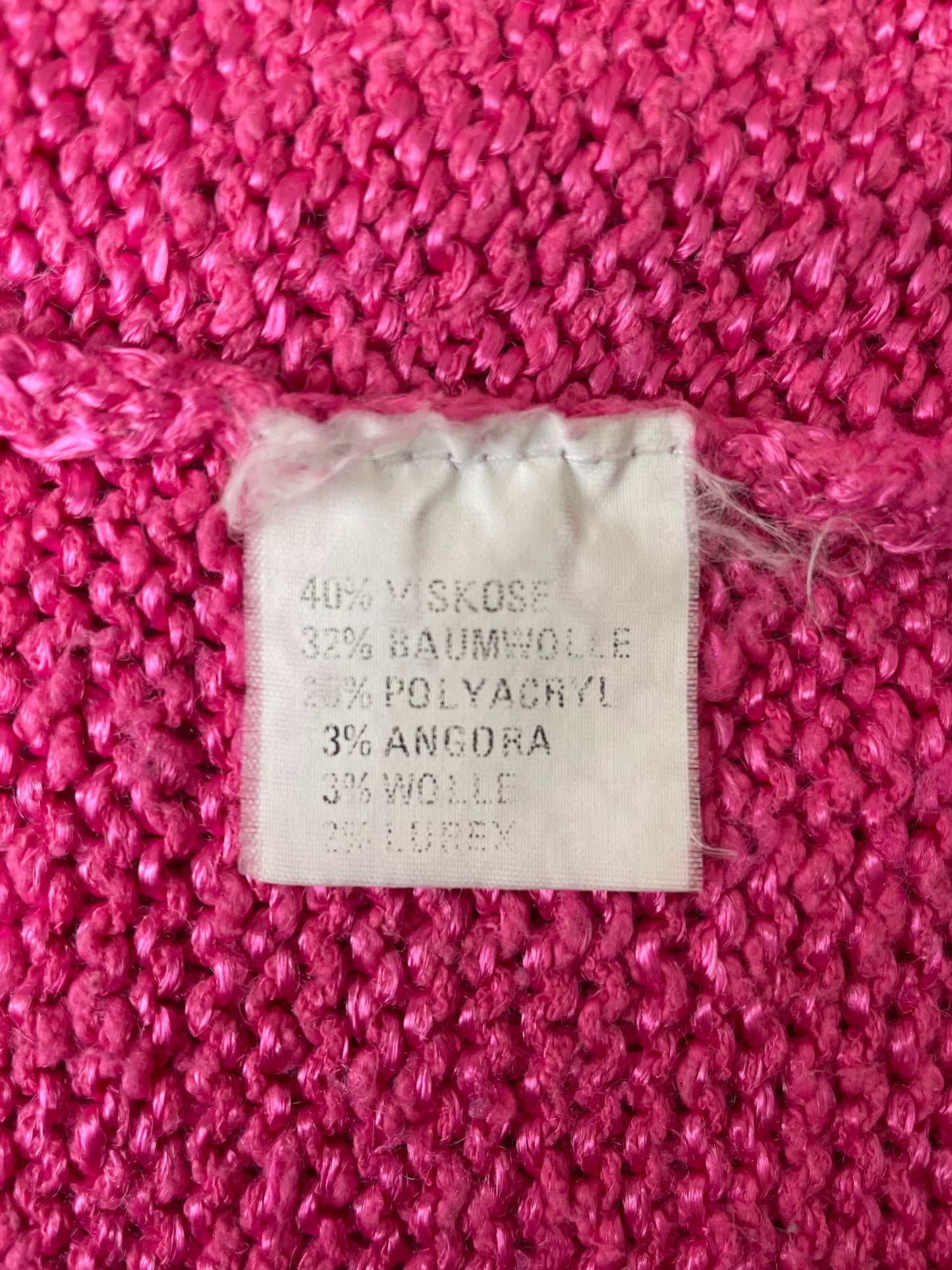 Tricot rose vif 42