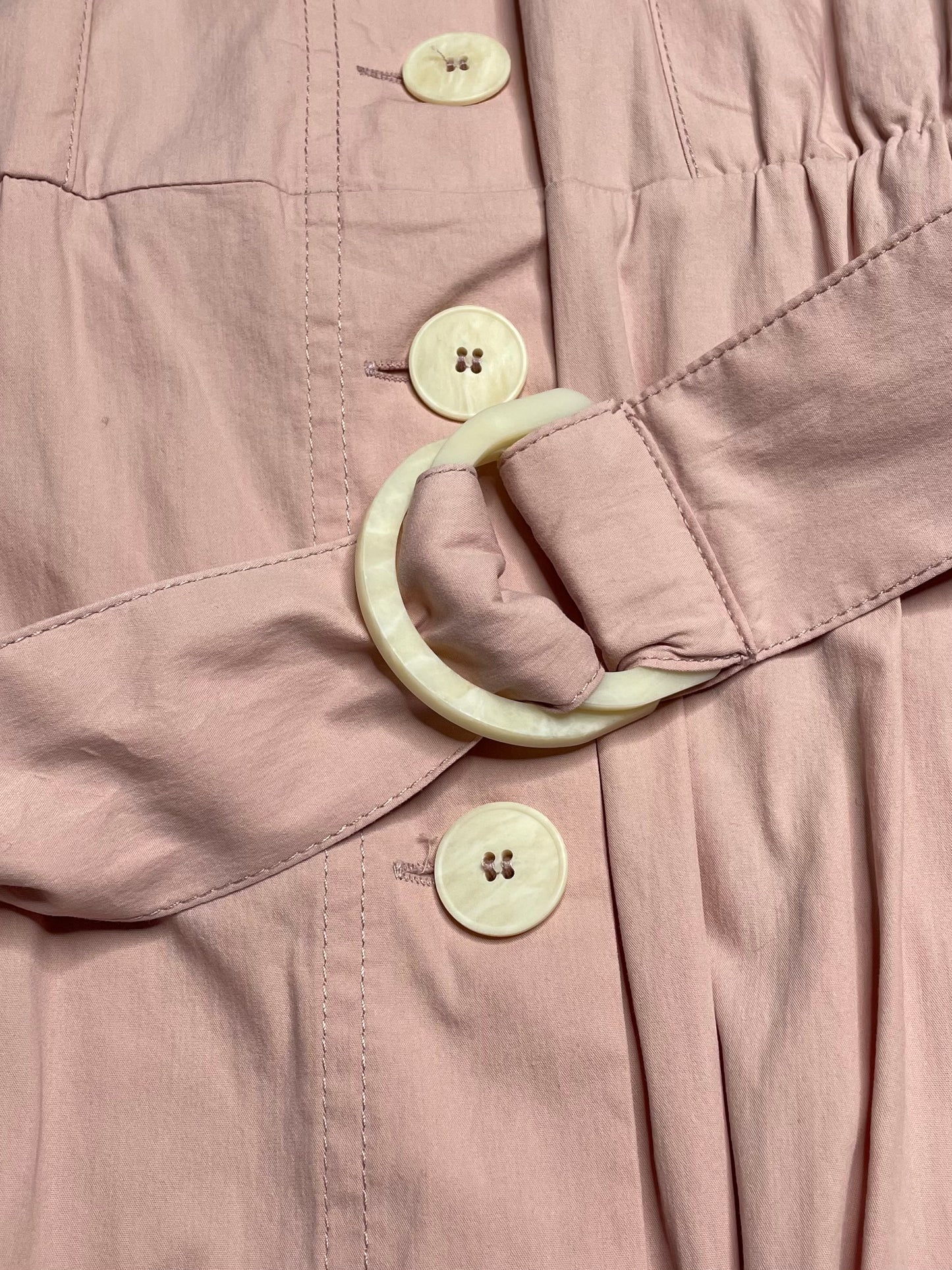 Robe-chemise rose poudré 40