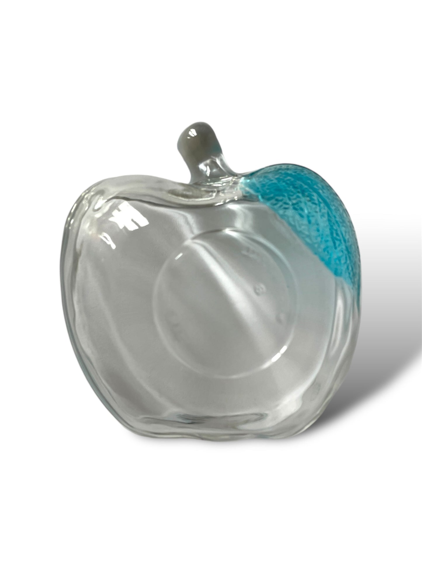 6 coupelles pomme en verre coloré