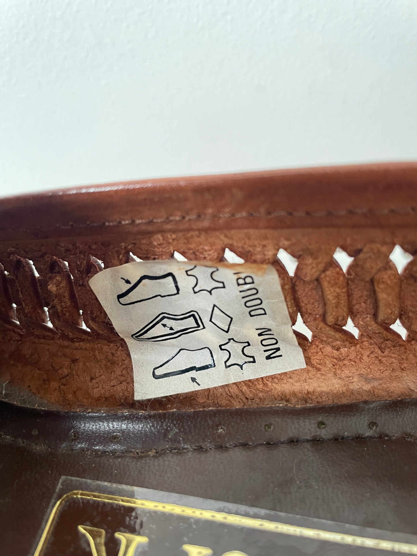 Mocassins en cuir tressé marron 42