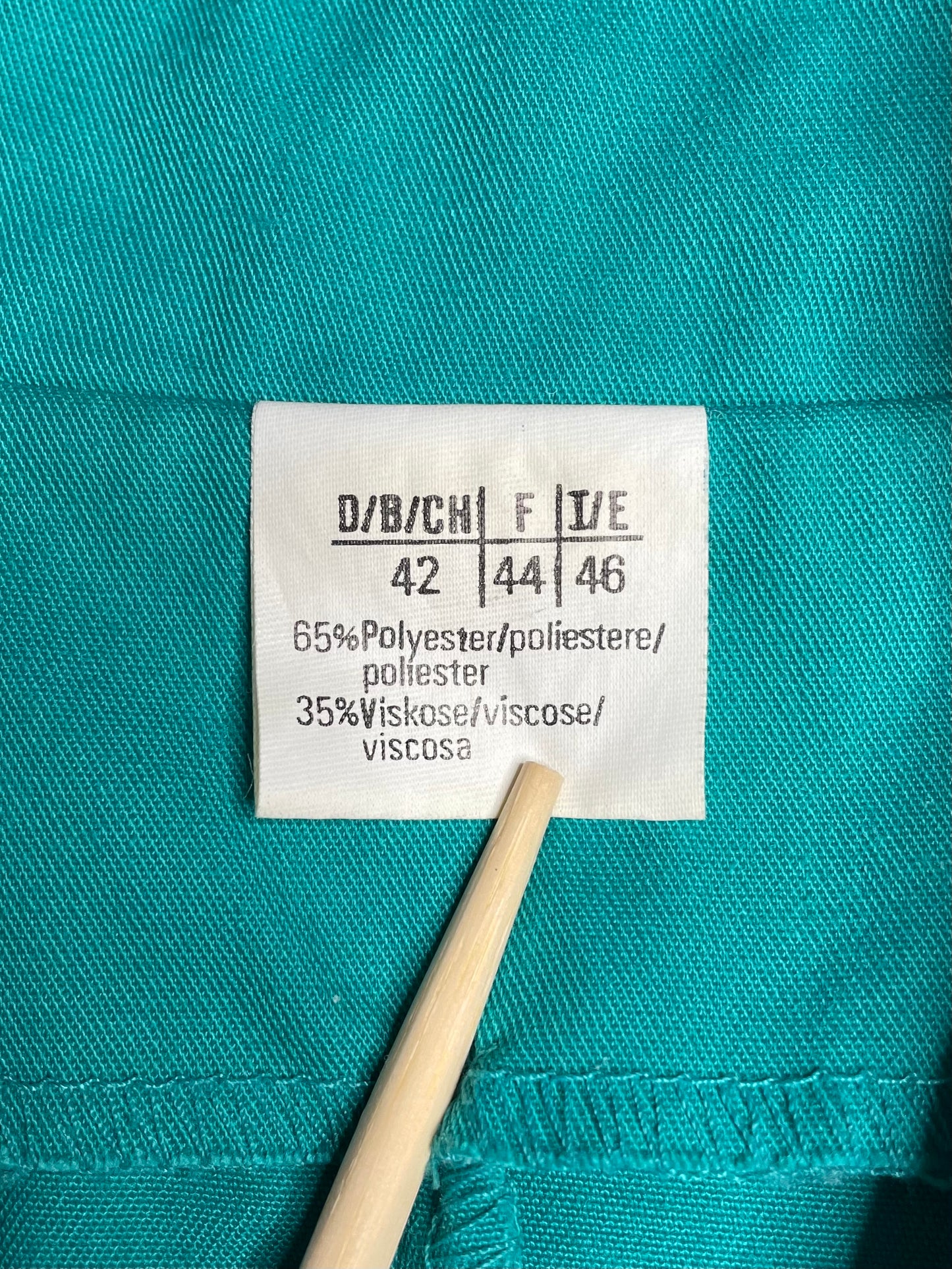 Robe à épaulettes turquoise 40