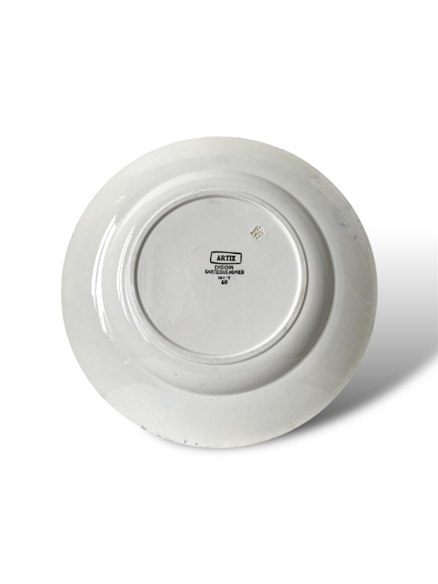 Assiette Artix de Digoin Sarreguemines