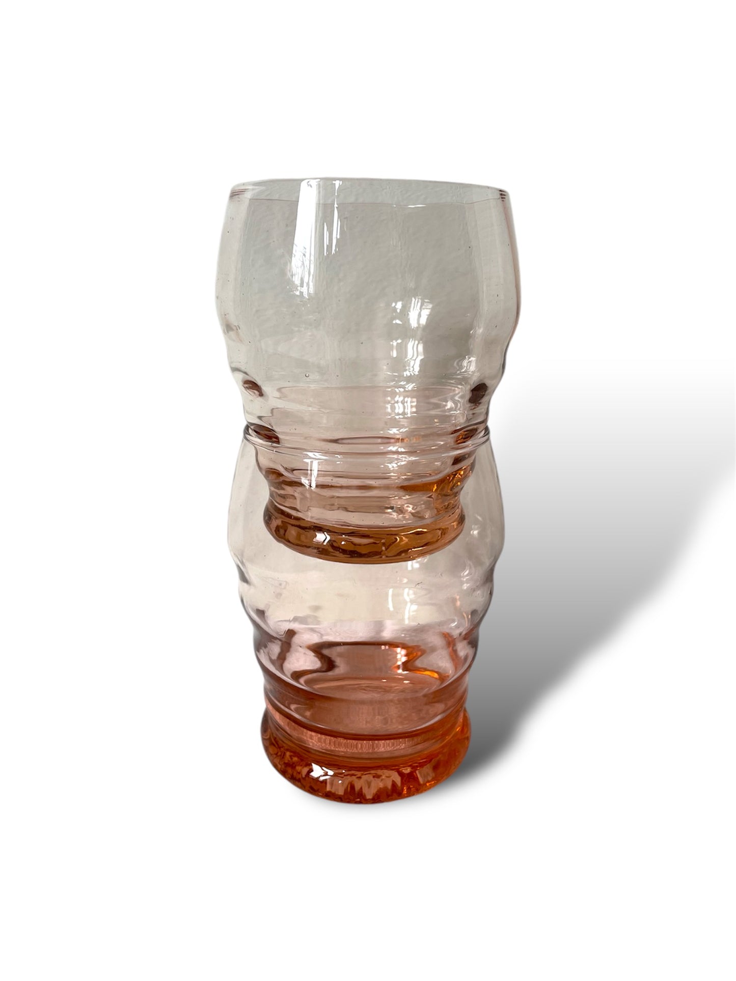 Paire de verres à eau rose