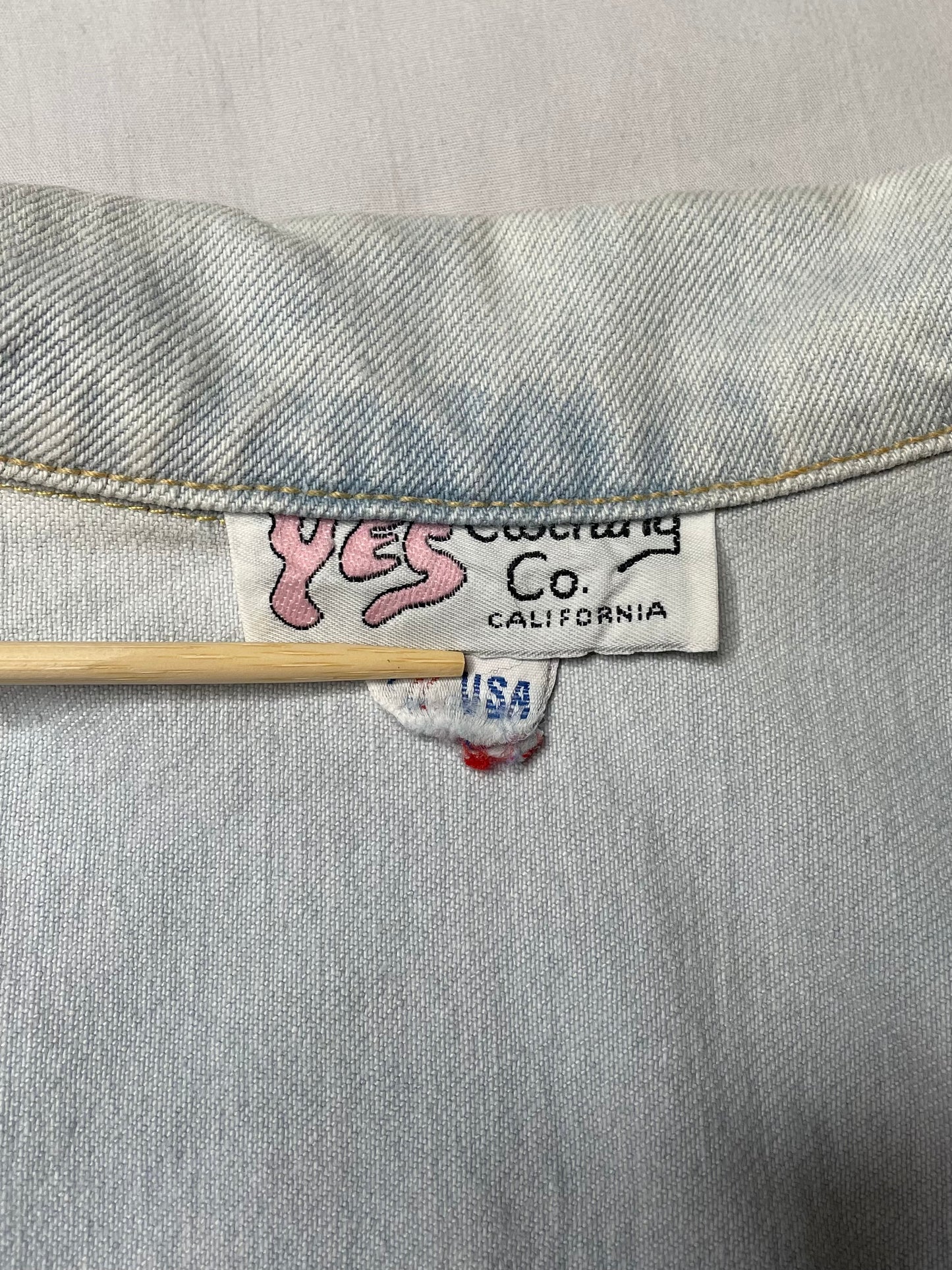 Veste-blazer en jean bleu clair 44