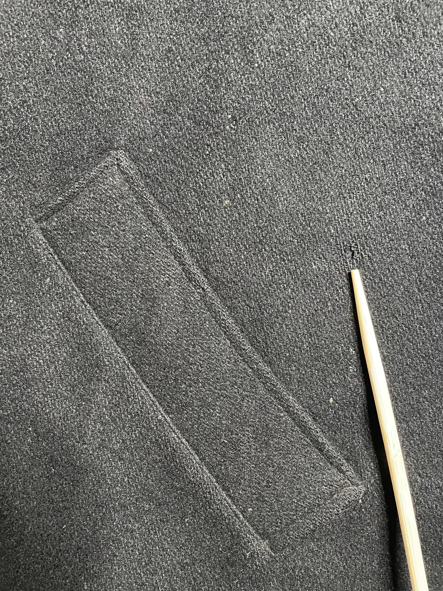 Manteau en laine noir 40