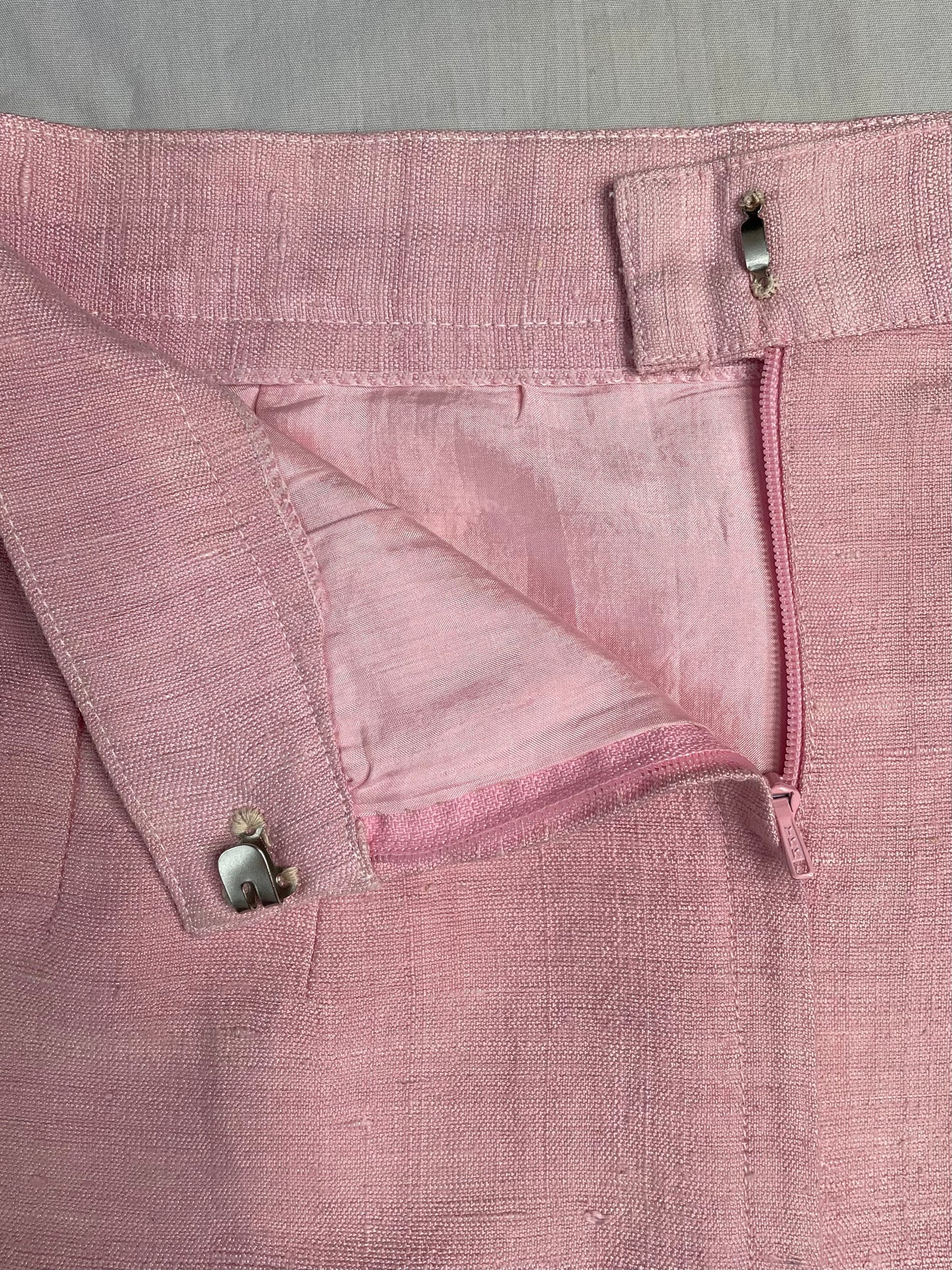 Jupe tailleur rose pâle 34