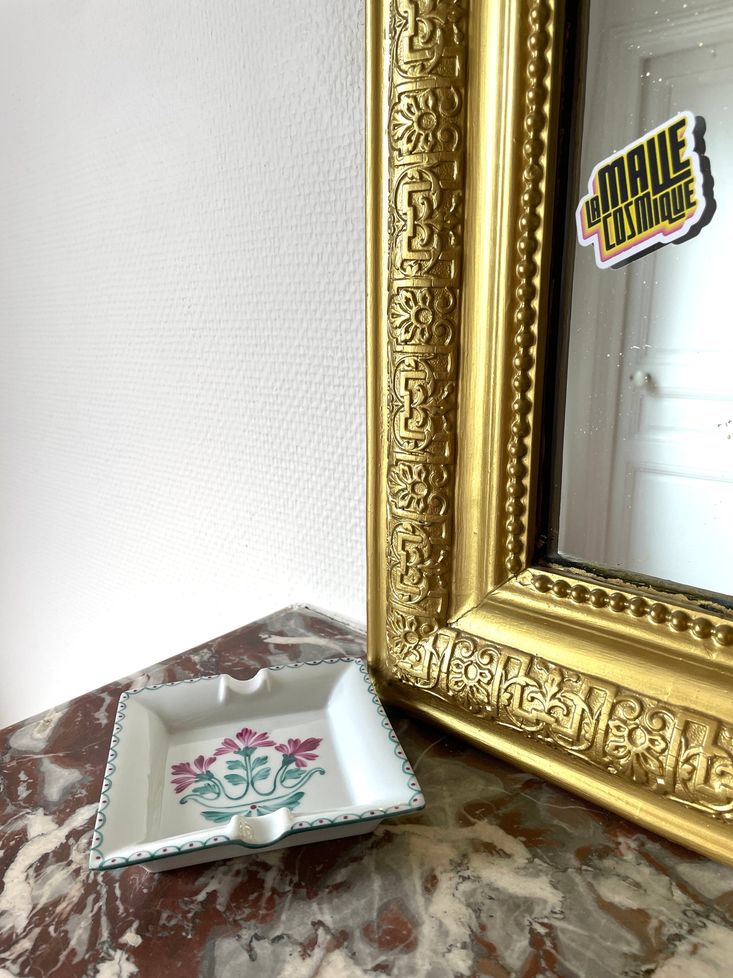 Cendrier carré porcelaine de Limoges