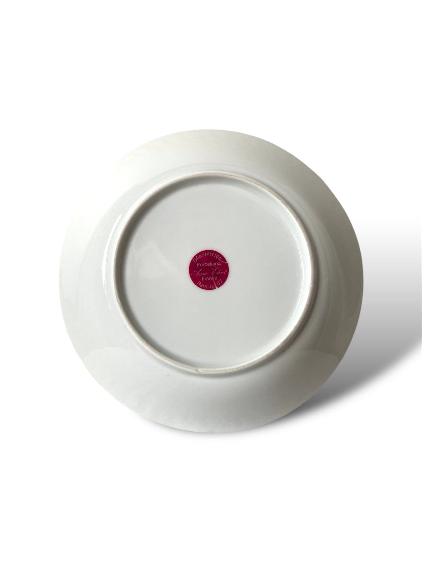 Assiette creuse à fleurs Anne Ehret