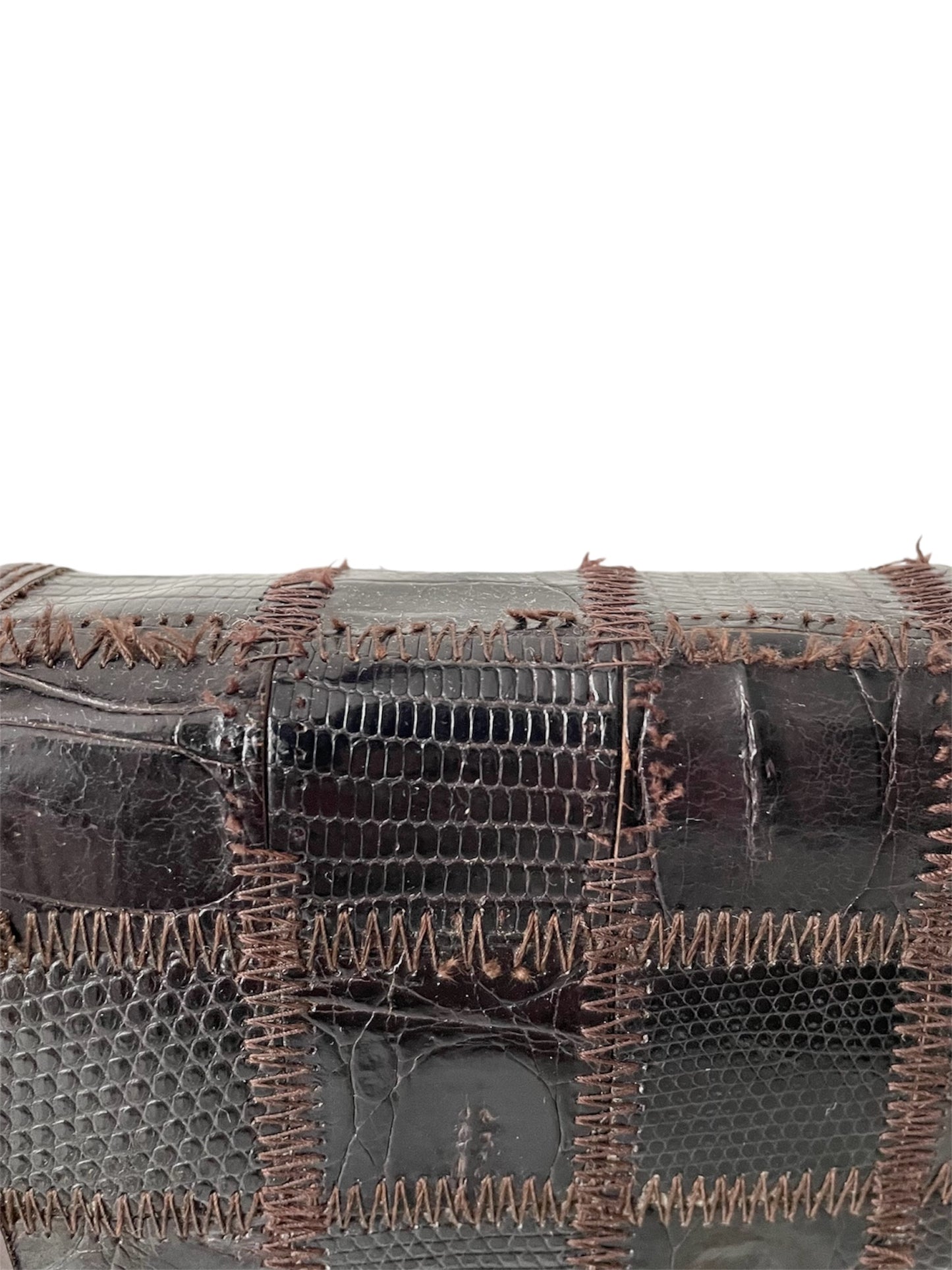 Sac bandoulière marron à chaîne dorée