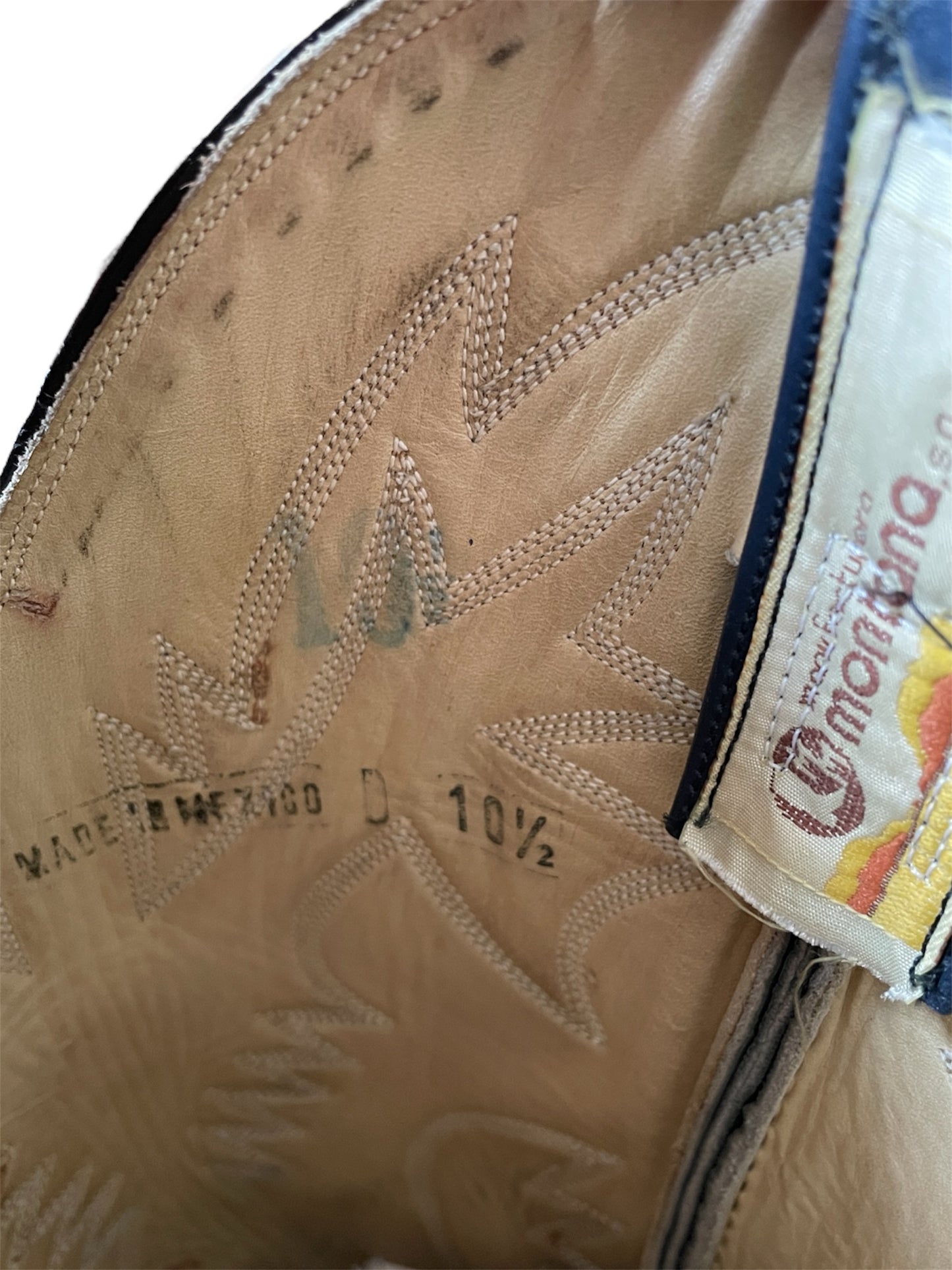 Santiags Montana bleu foncé 44,5