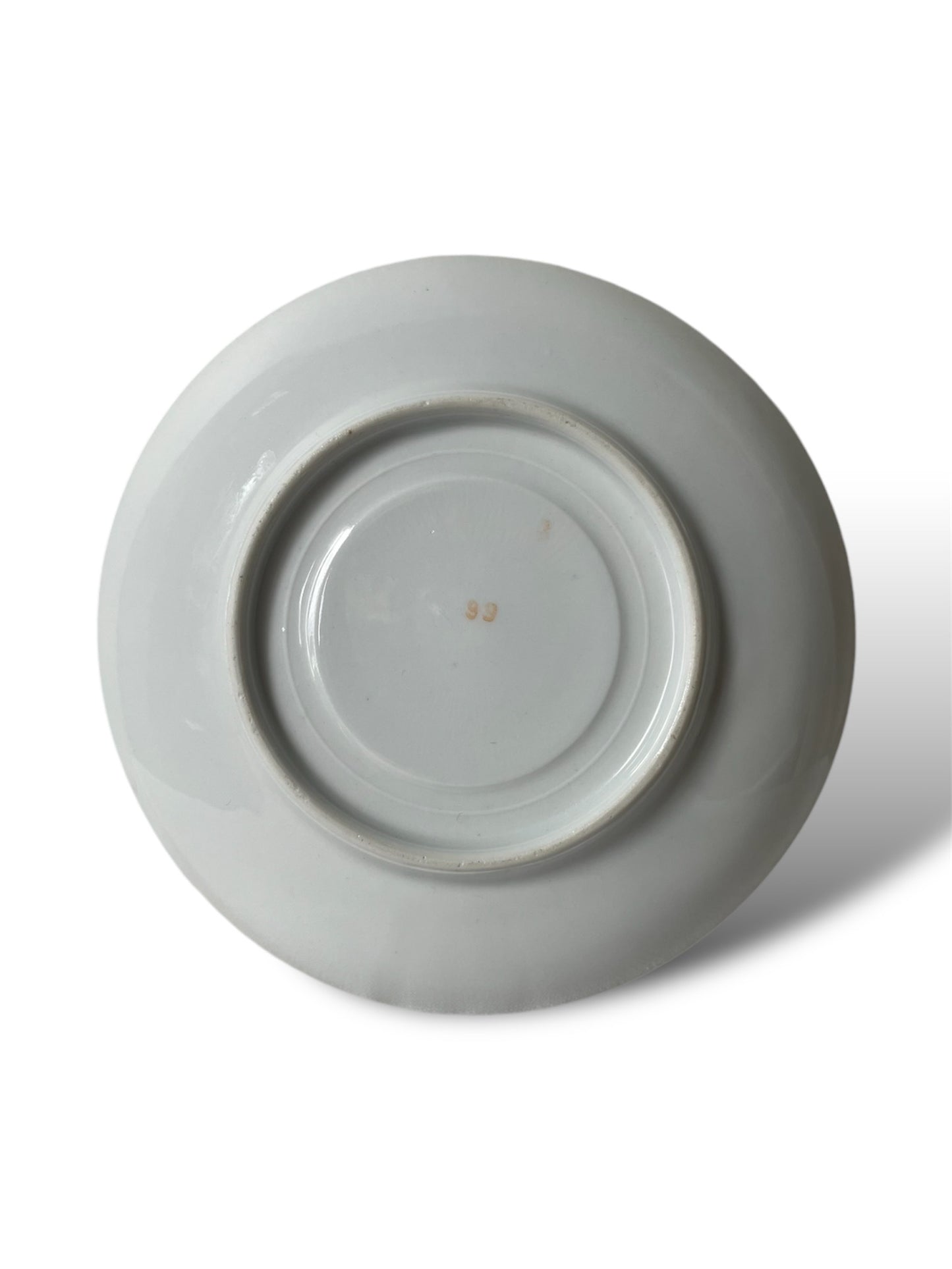 Service à thé porcelaine blanc irisé et doré
