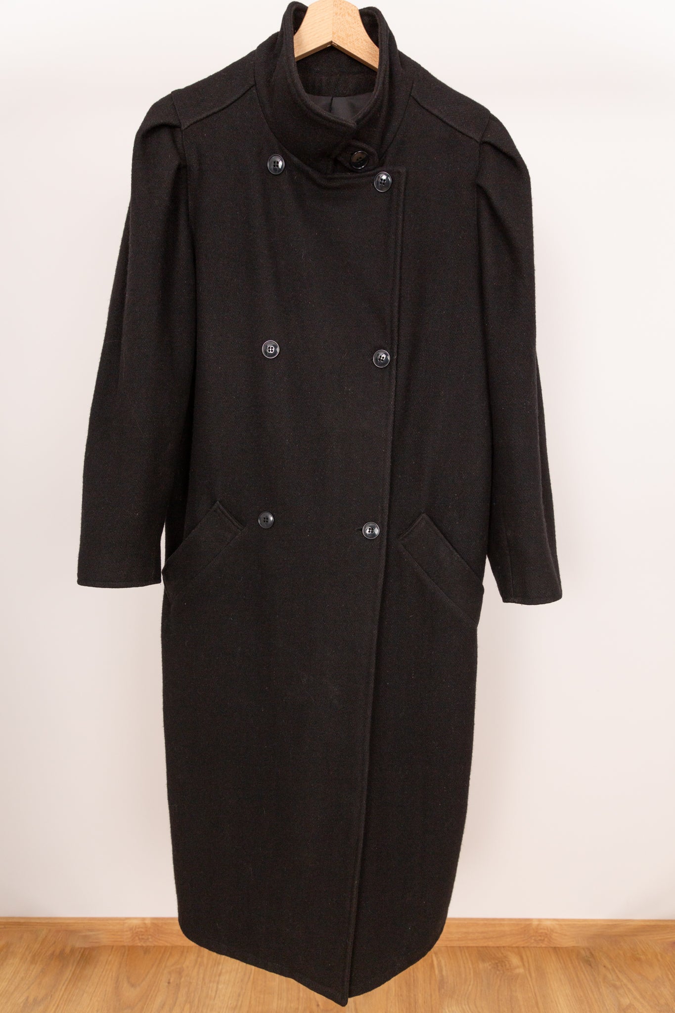 Manteau en laine noir 40