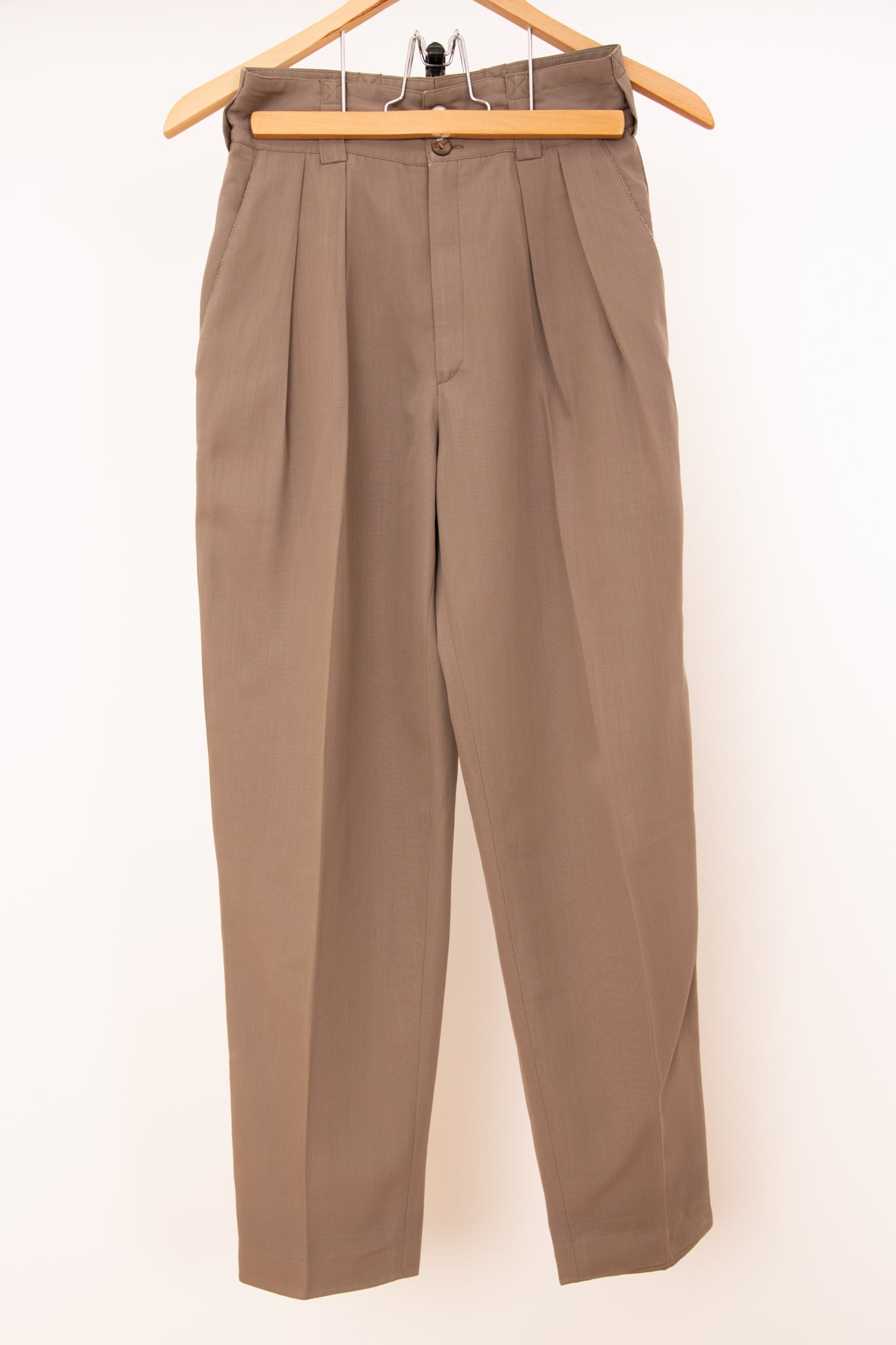 Pantalon à pince marron glacé 36