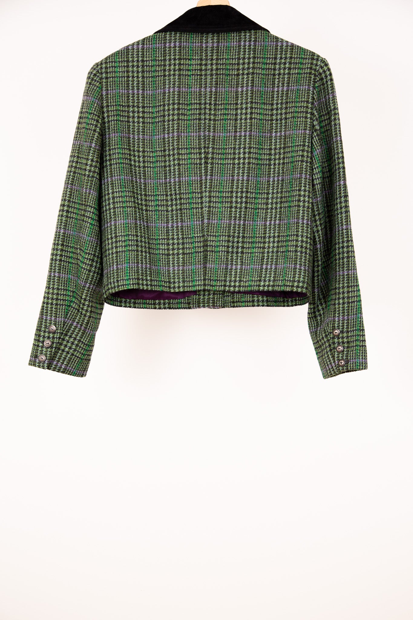 Blazer court à carreaux Mosaïque 40