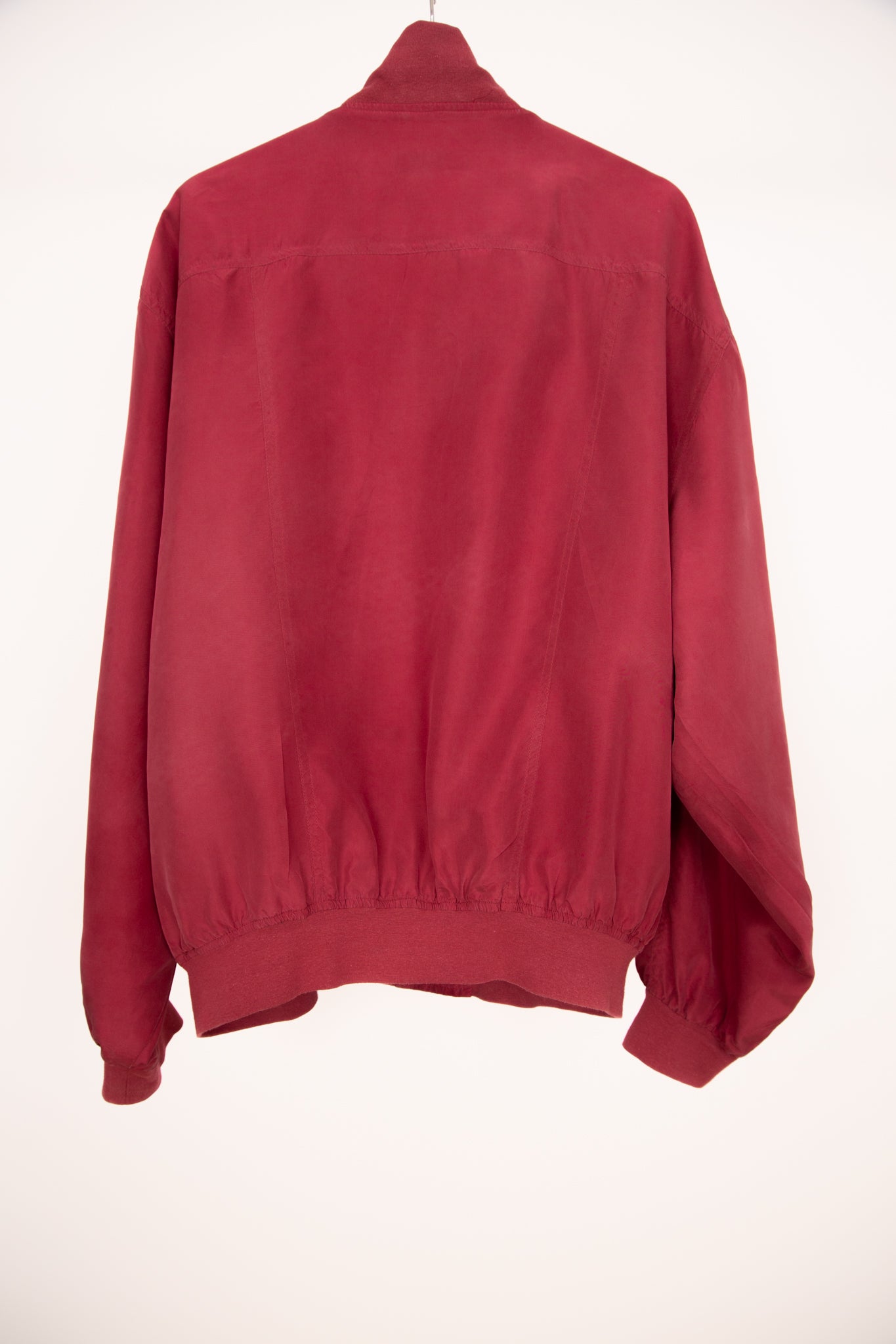 Blouson en soie rouge 46