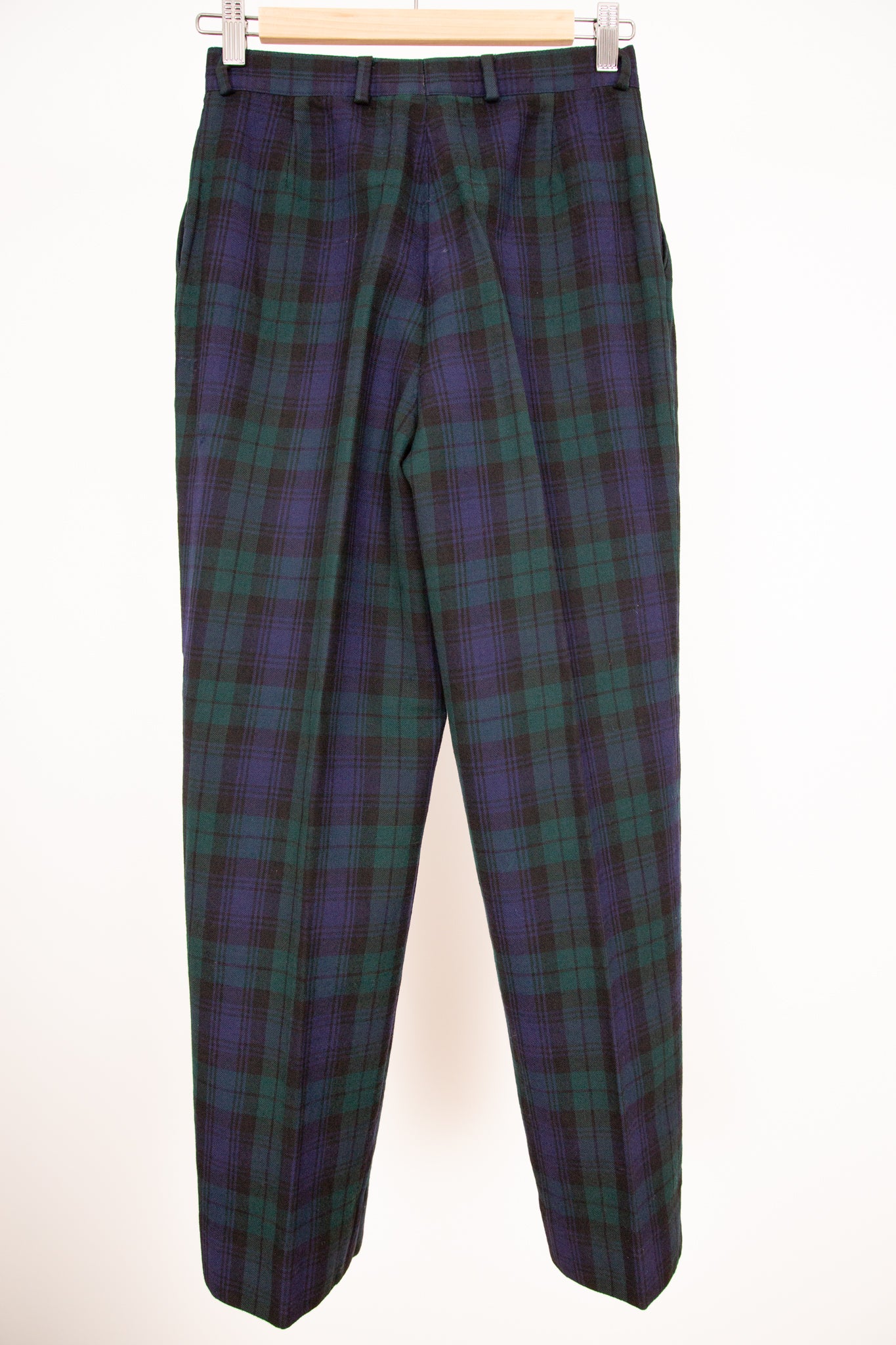 Pantacourt tartan en laine 36