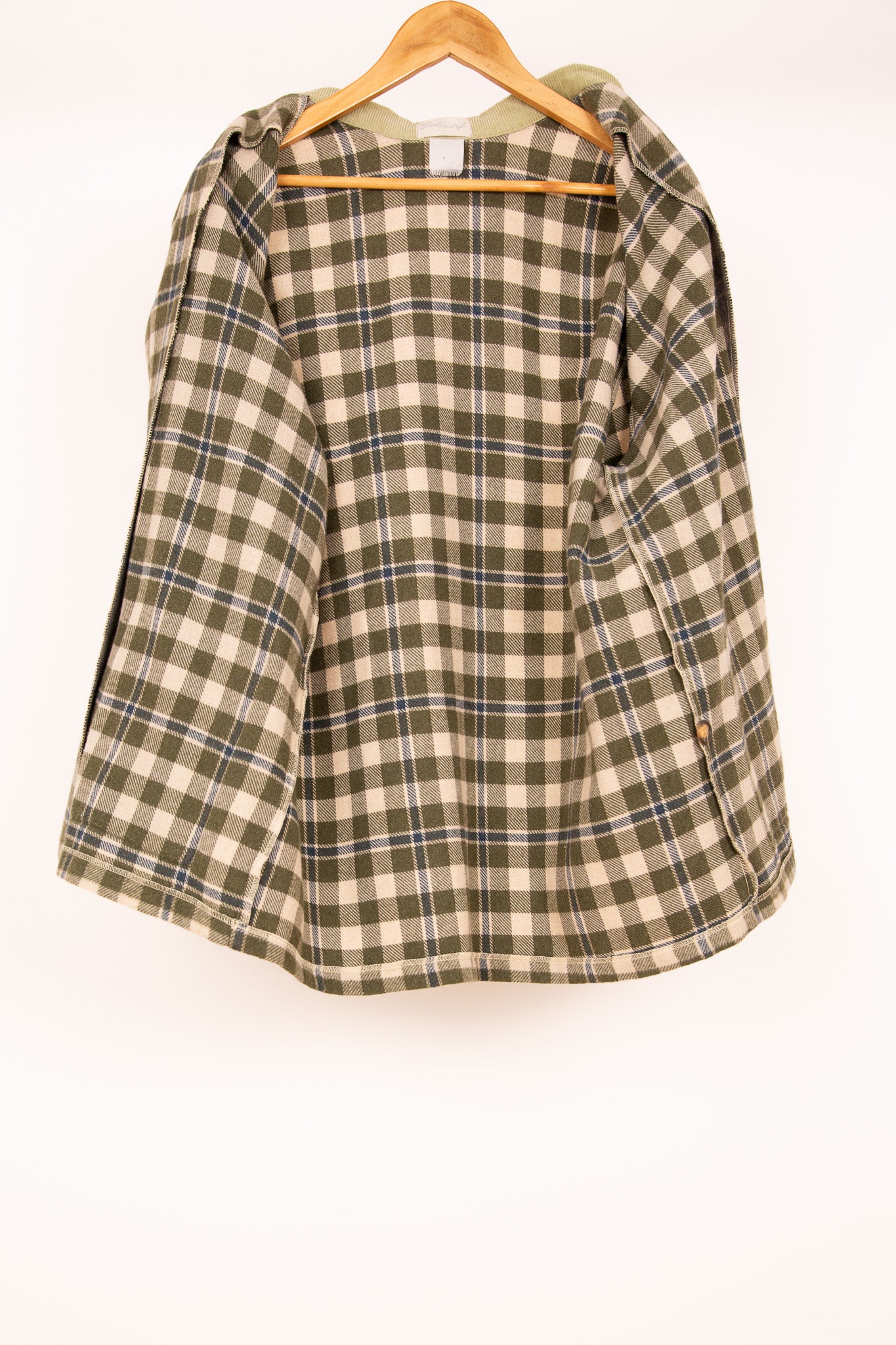 Sur-chemise à carreaux vert 40