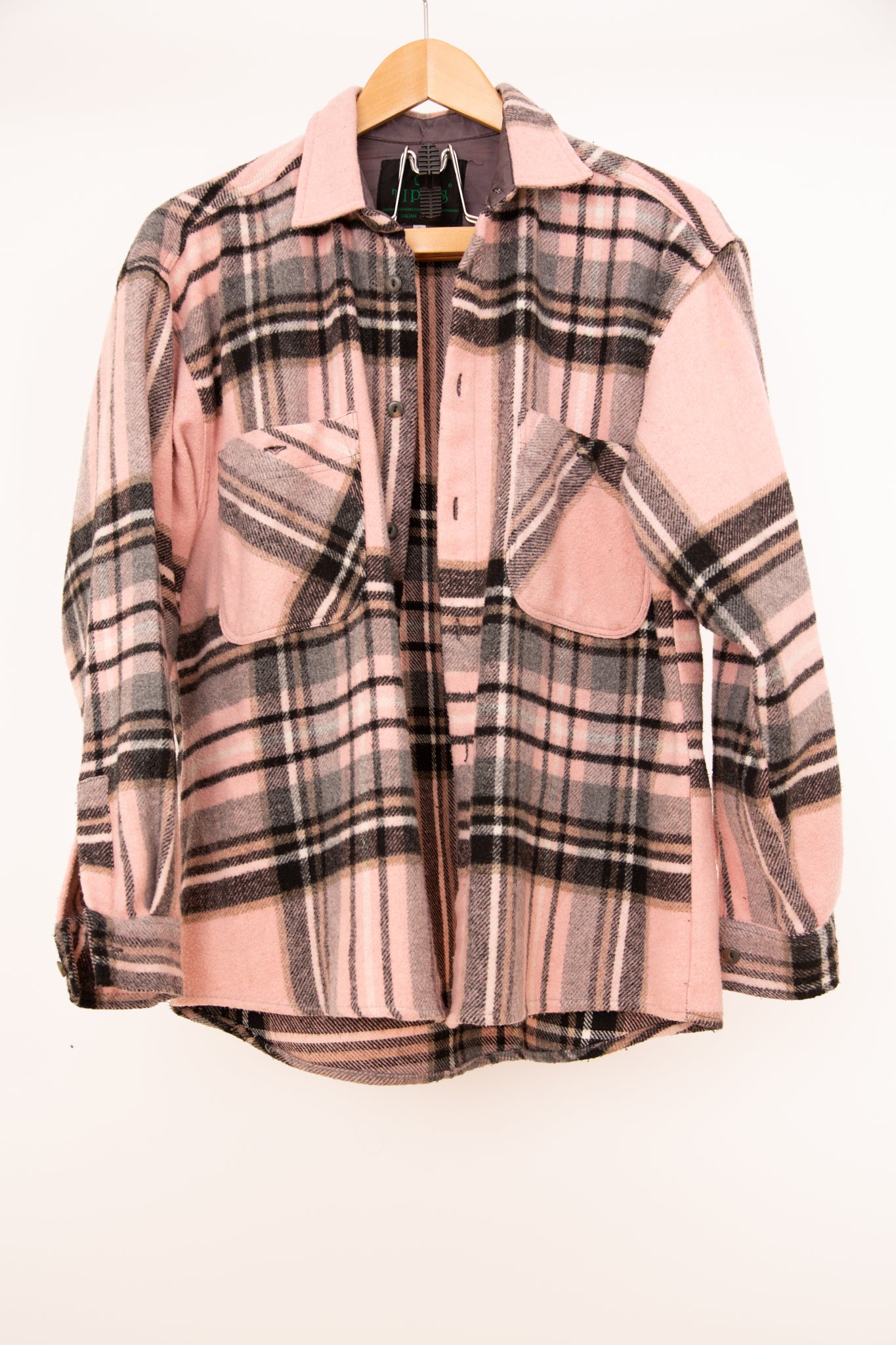 Surchemise rose et gris 36