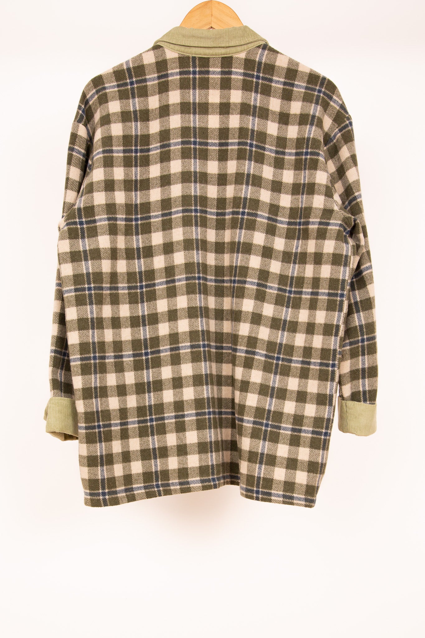 Sur-chemise à carreaux vert 40