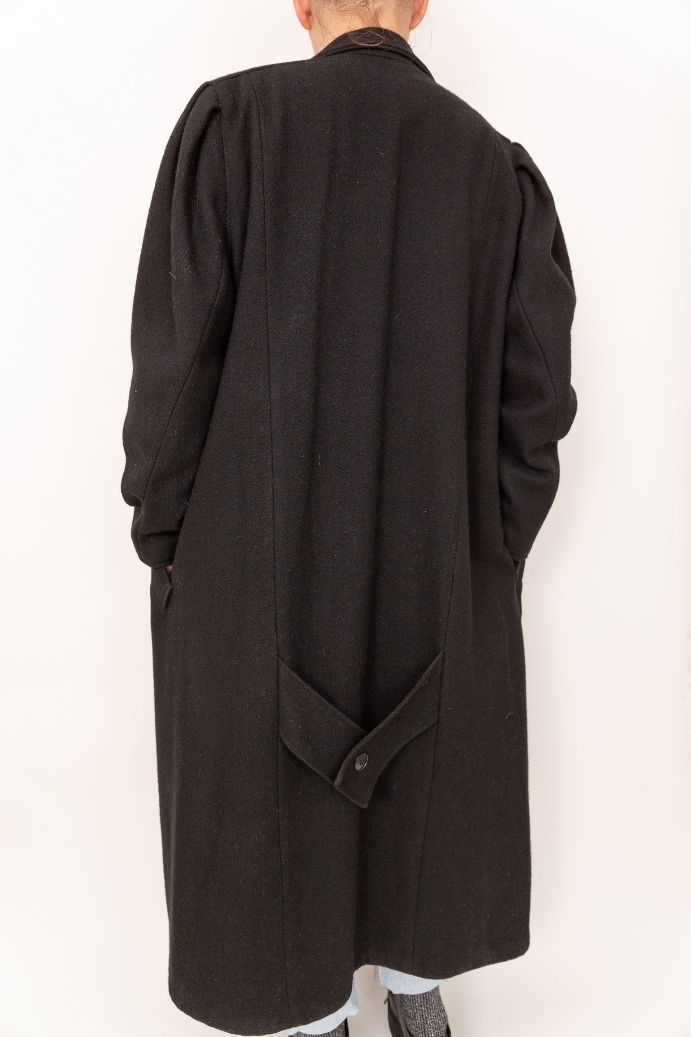 Manteau en laine noir 40