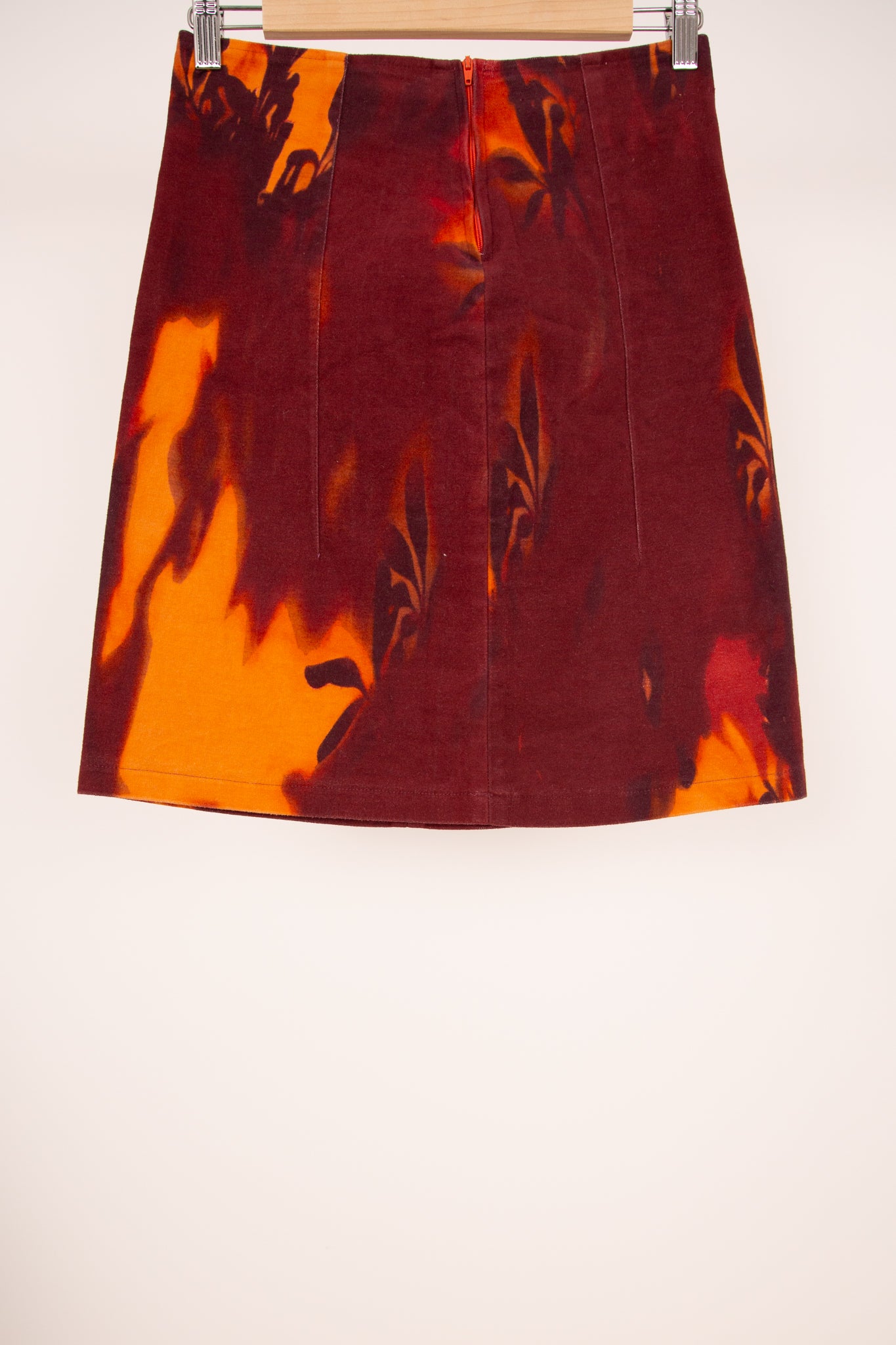 Jupe crayon rouge et orange 36