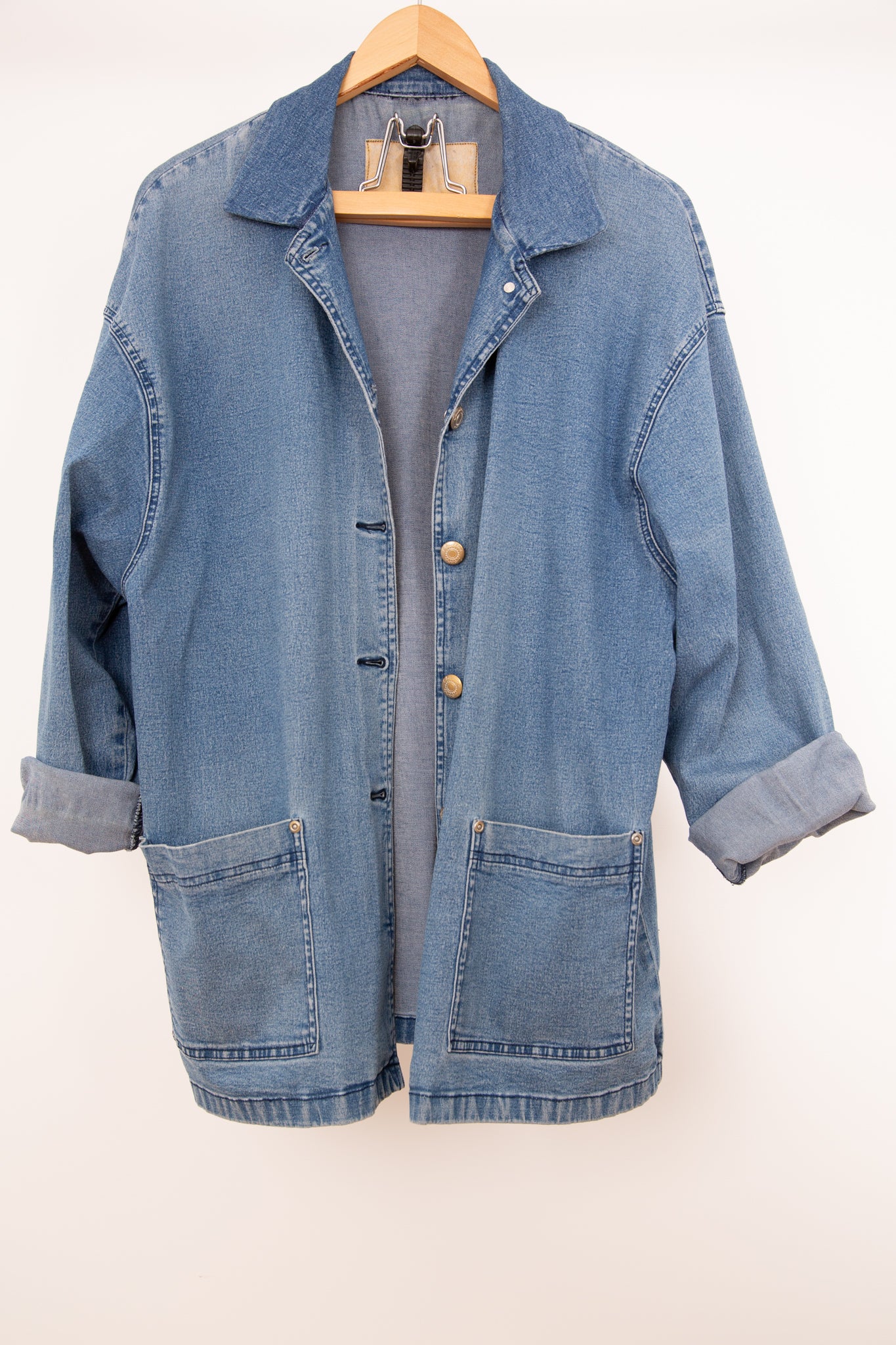 Veste en jean droite 46