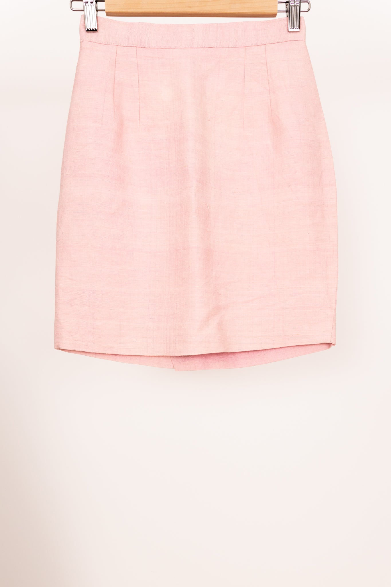 Jupe tailleur rose pâle 34