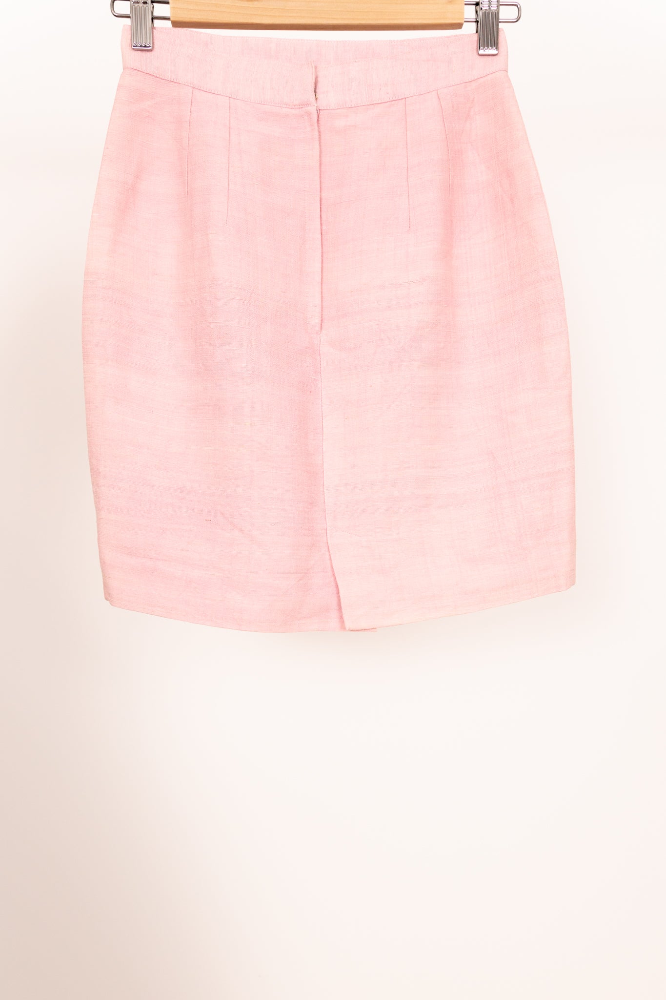 Jupe tailleur rose pâle 34